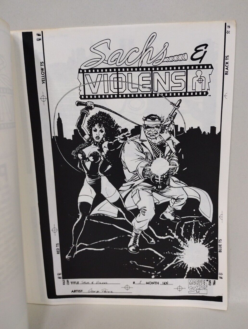 Sachs & Violens #1 (1993) Marvel Epic Comics Preview Copy George Perez Very Good