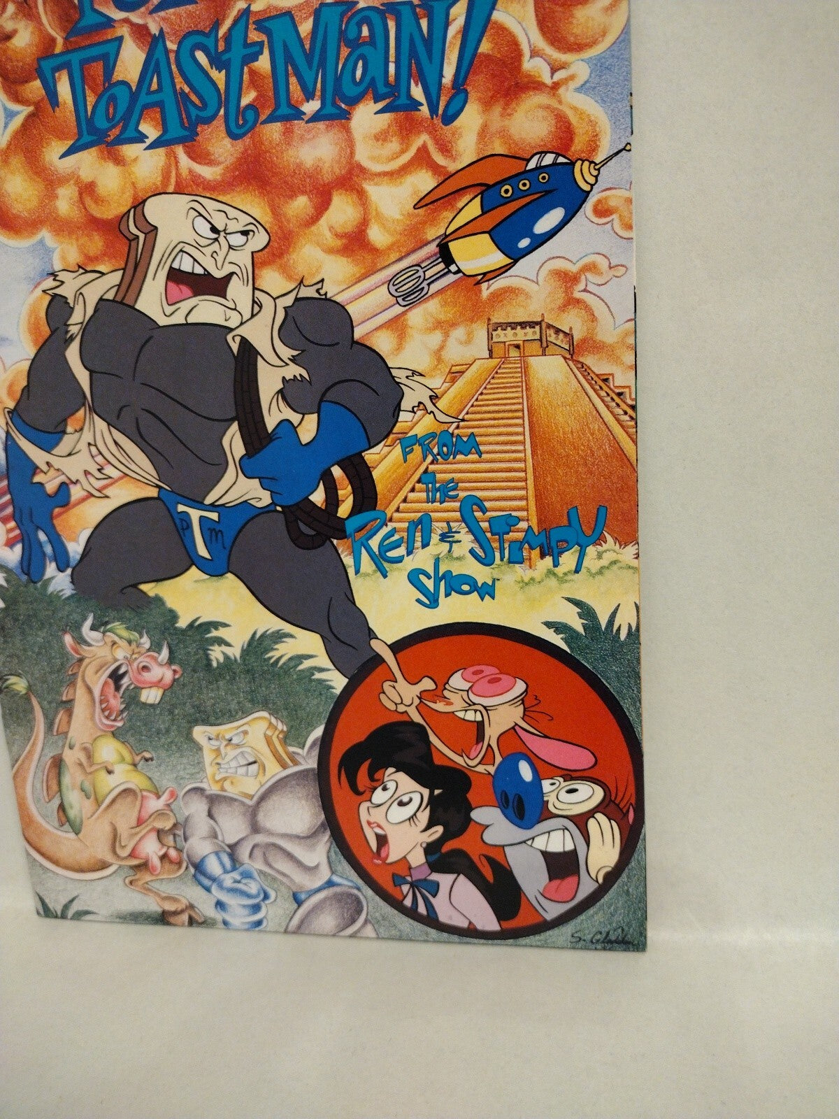 Ren & Stimpy Show Special Powdered Toastman Cereal Serial #1 (1995) Marvel Comic