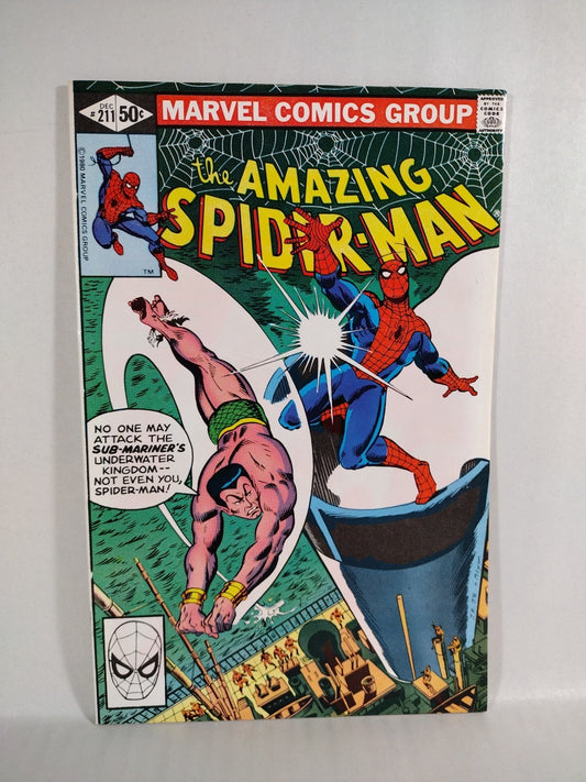 Amazing Spider-Man #211 (1980) Marvel Comic Submariner Appearance VF-NM