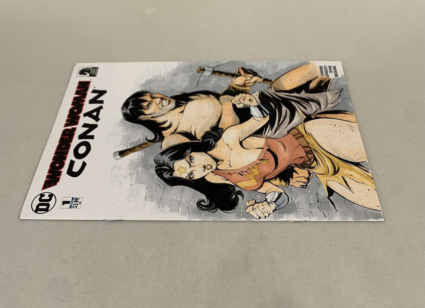 WONDER WOMAN CONAN #1 Blank Cover Variant Comic w Original ANDRES F. CRUZ Art