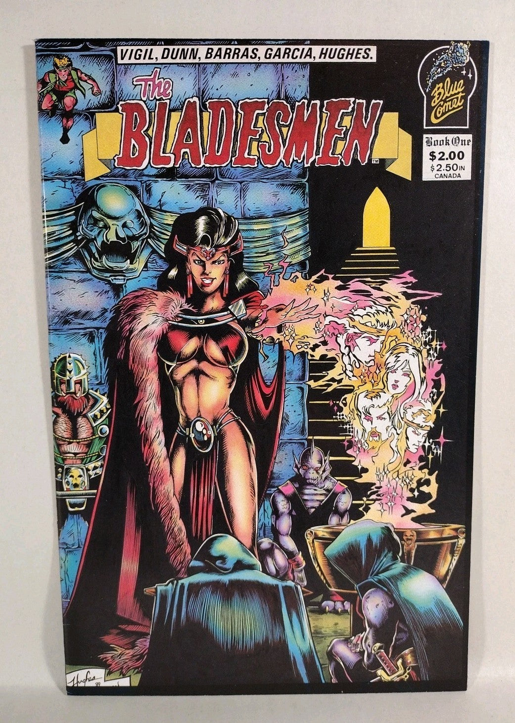 Bladesmen (1991) Blue Comet Comic Set #0 1  w Cards Tim Vigil Steven Hughes