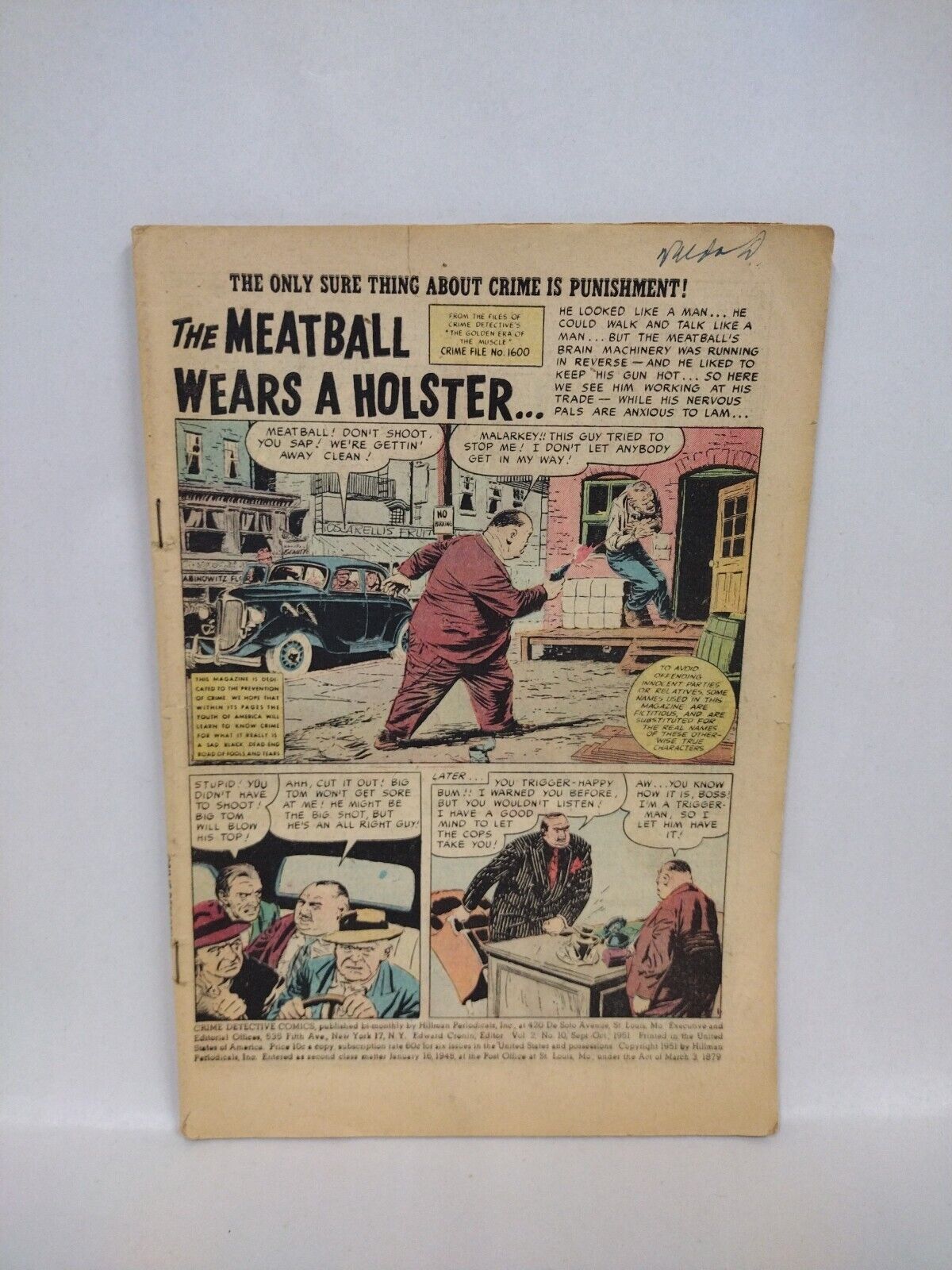 Coveress Golden Age Crime Comic Detective Headline Justice Traps The Guilty 