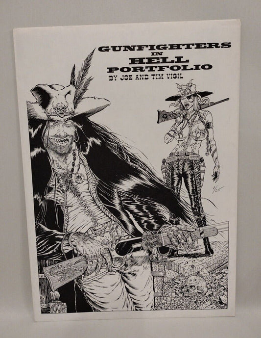 Gunfighters In Hell Portfolio 18x12" Poster Print Set Joe Tim Vigil 1/25 Remark