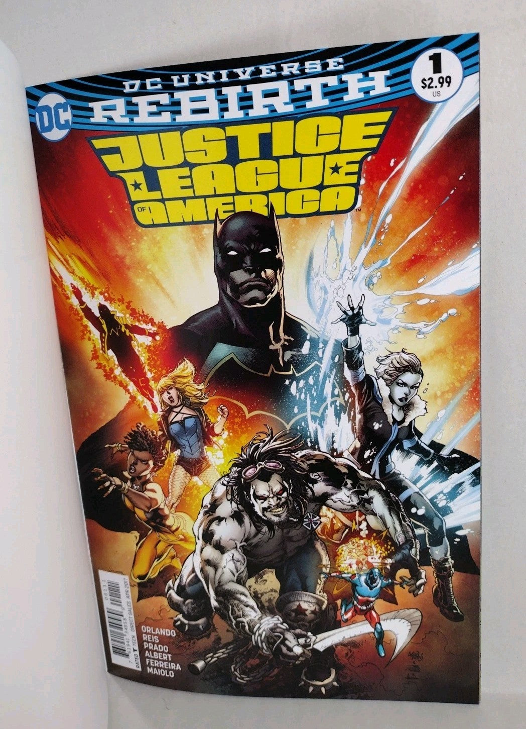 Justice League of America #1 (2017) DC Comic Blank Sketch Variant New NM