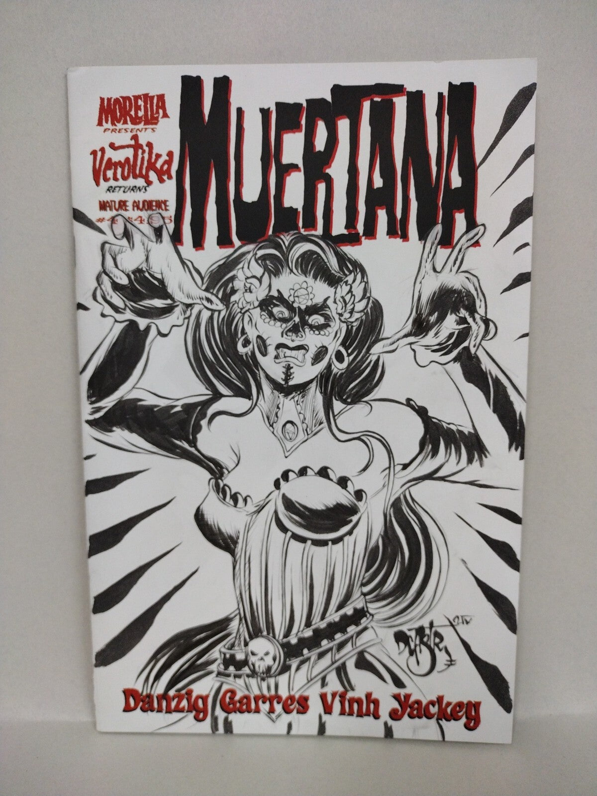 Vertotik Returns #4 (2017)  Sketch Cover W Original Dave Castr Muertana Art
