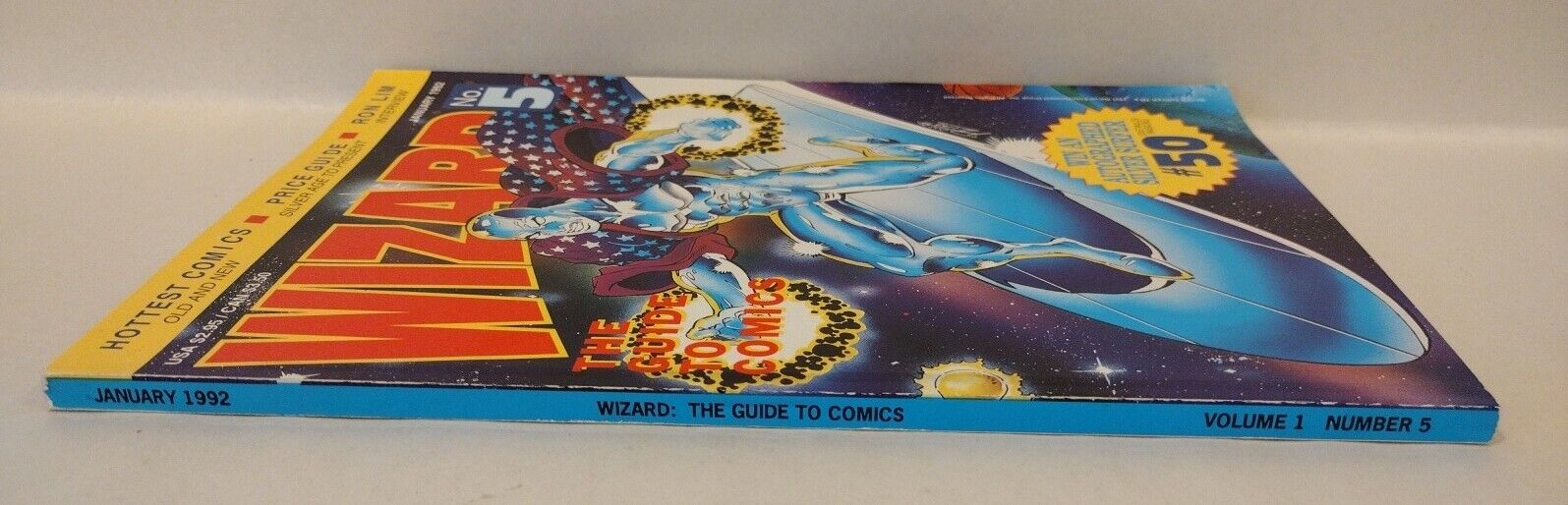 Wizard The Guide to Comics 5 (1992) Magazine Silver Surfer Issue w Poster insert