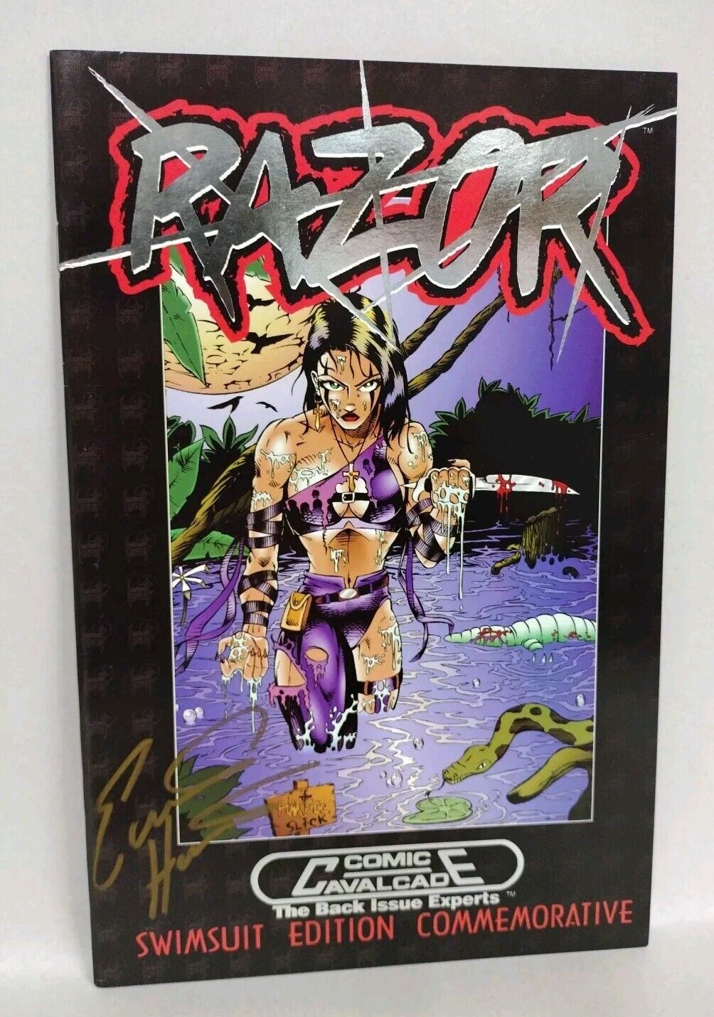 RAZOR SWIMSUIT Cavalcade Commemorative #1 (1994) London Night Comic Signed W COA