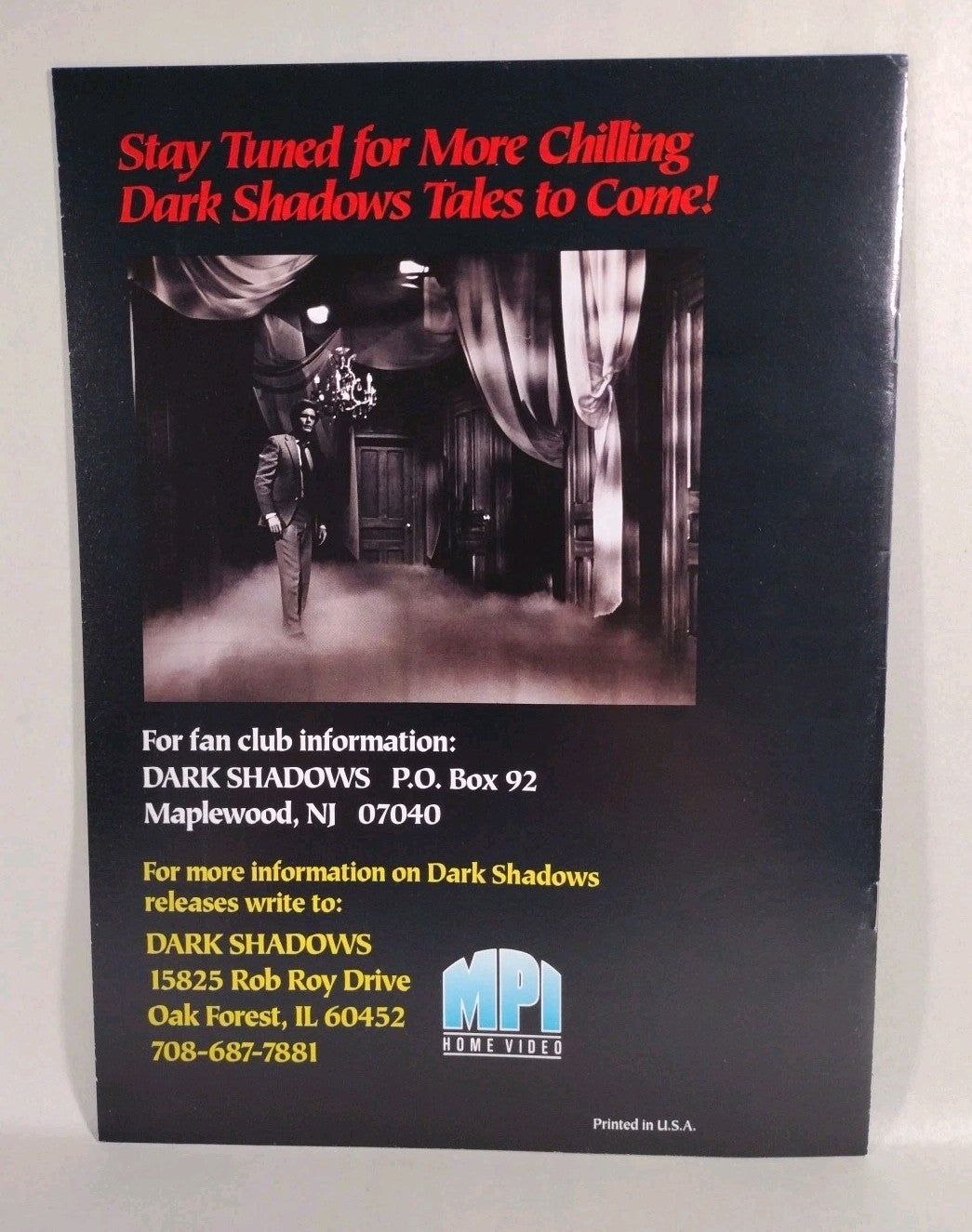 Dark Shadows Catalog (1990) MPI Merchandise Articles With Product descriptions