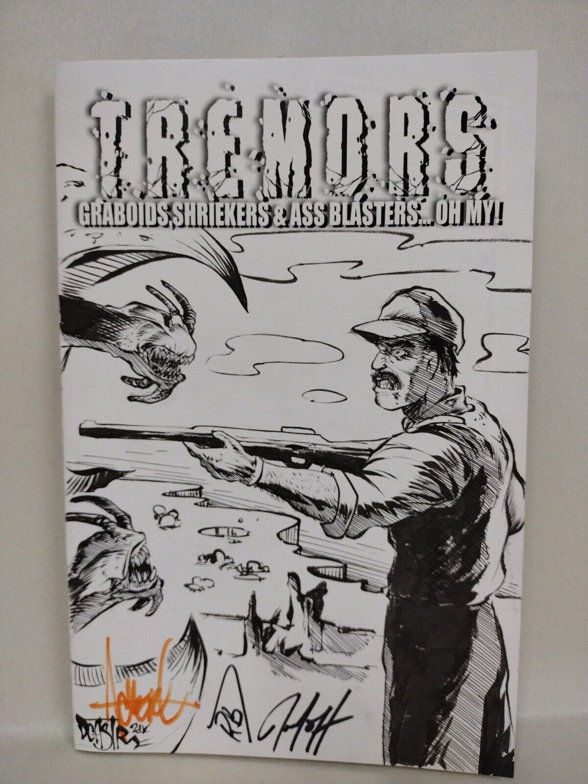TREMORS #1 (2024) Aequitas Comic Sketch Cover W Original DCastr Burt Gummer Art