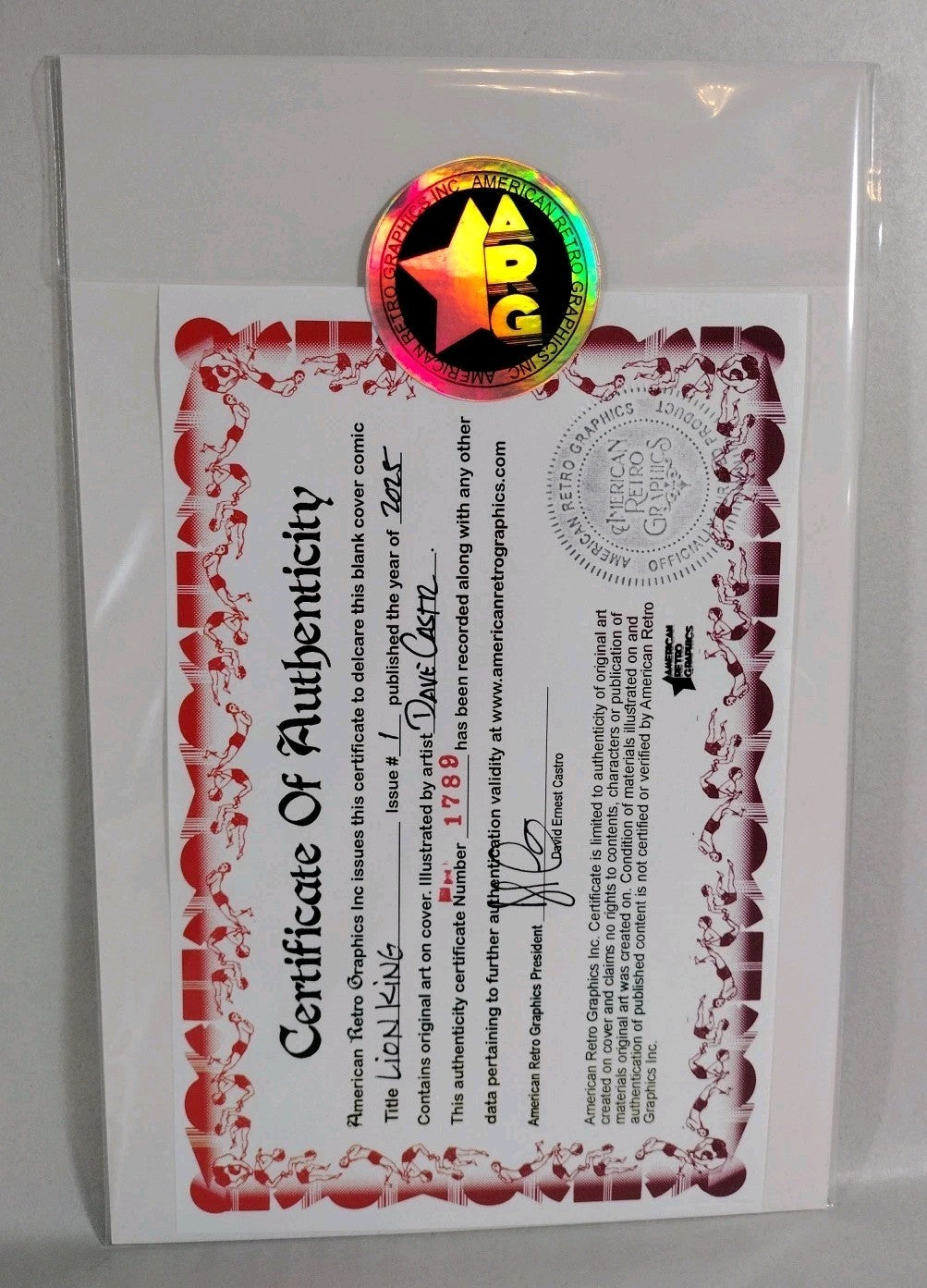 Lion King #1 Dynamite 2025 Sketch Variant Cover Comic W Original Zazu Art DCastr