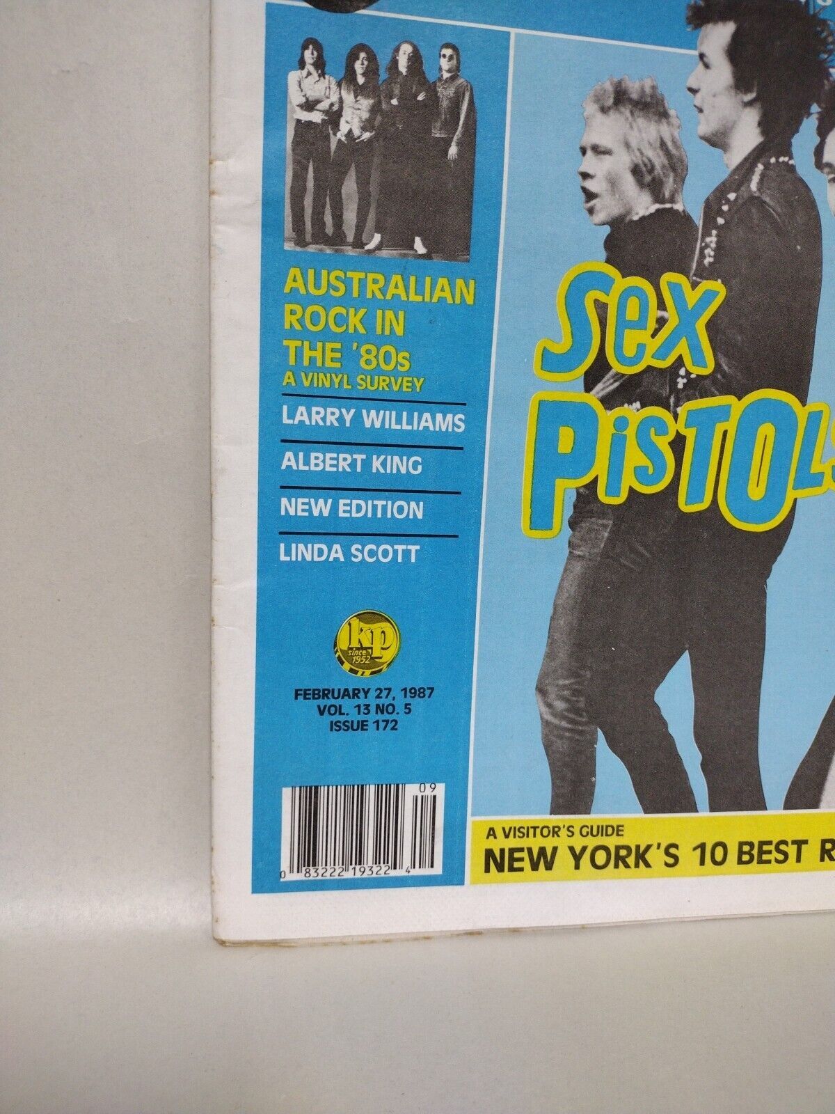 Goldmine Record Collector Magazine #172 (1987) Sex Pistols Cover Hüsker Dü