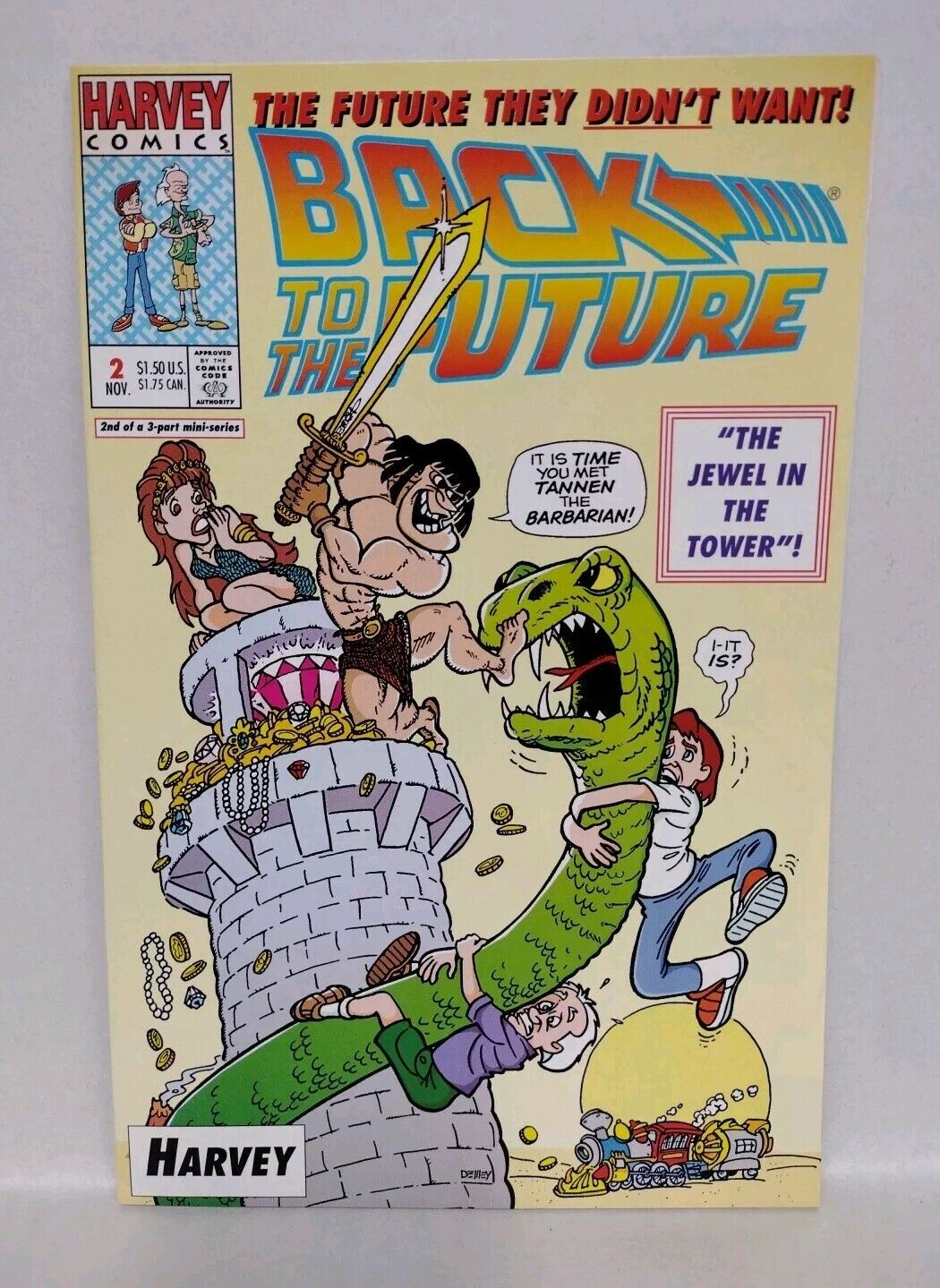 Back To The Future #2 (1993) Harvey Comic Nelson Dewey Dwayne McDuffie VF