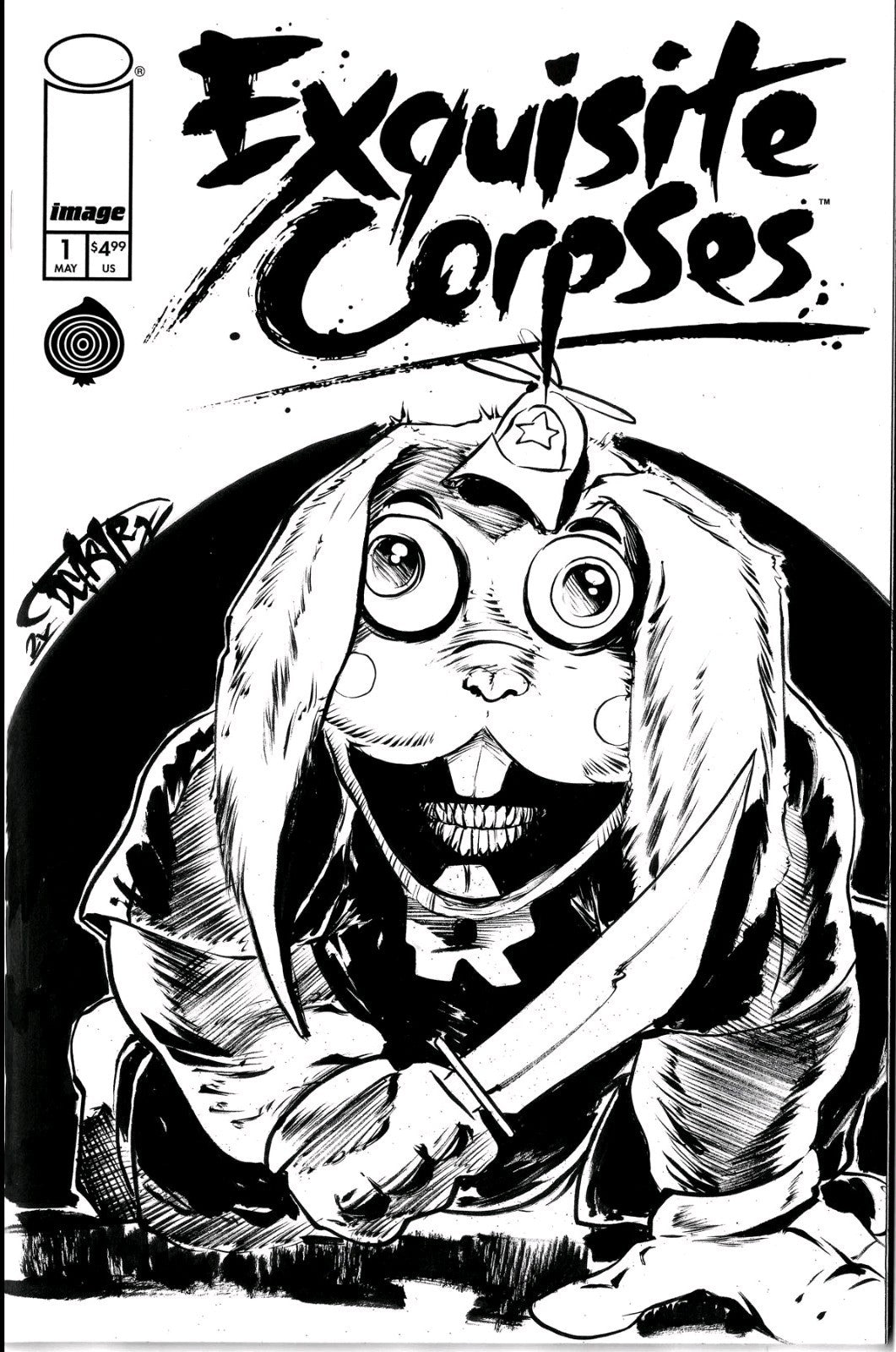 Exquisite Corpses #1 Image Comic Sketch Cover Variant W Original Dave Castr Art
