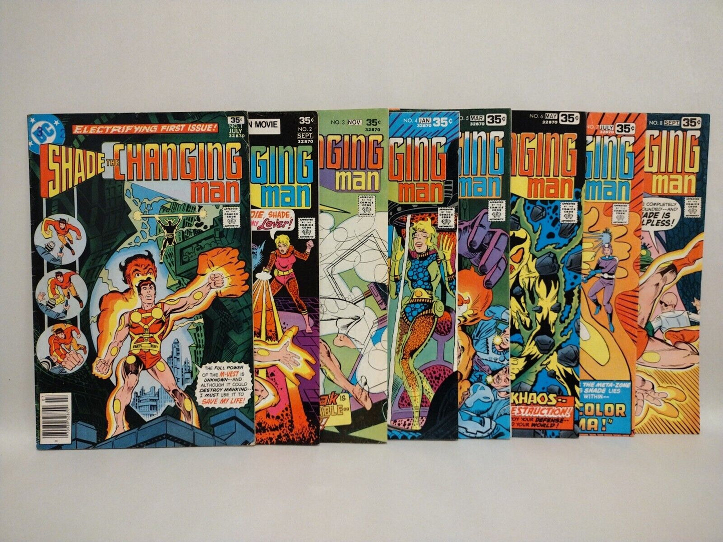 Shade The Changing Man (1977) Complete DC Comic Lot Reader Set #1 2 3 4 5 6 7 8