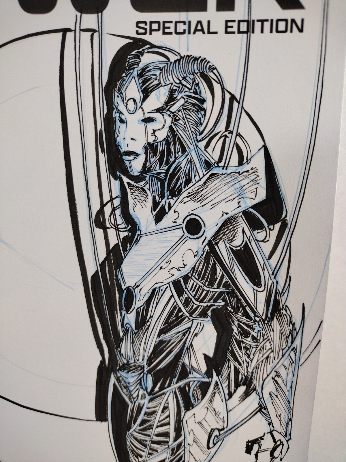 Absolute Power 1 (2024) DC Comic Sketch Var Cover W Original Brainiac DCastr Art