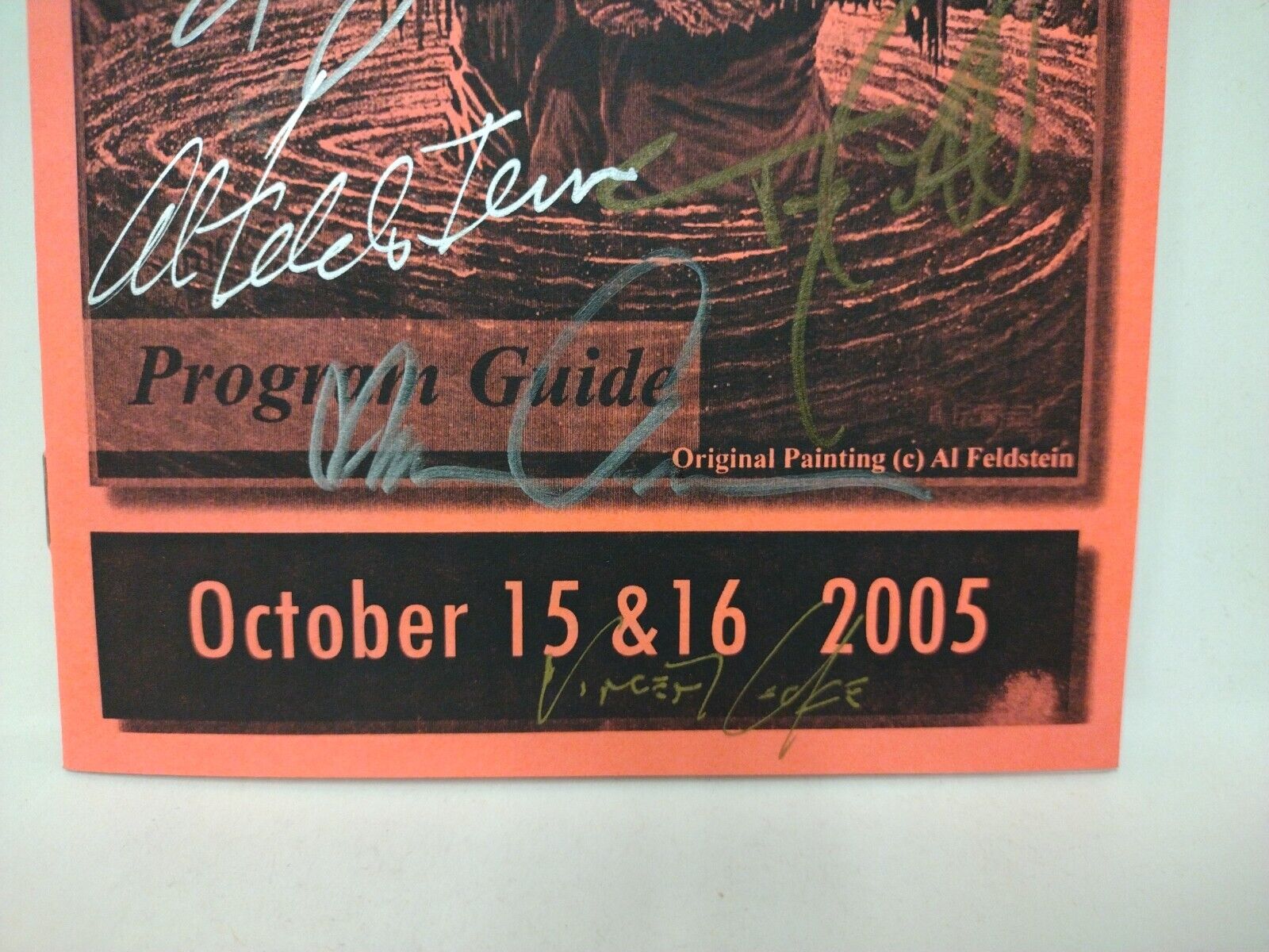 Motor City Comic Con 2005 Program 5x Signed Al Feldstein Locke Kaniuga Pulido +