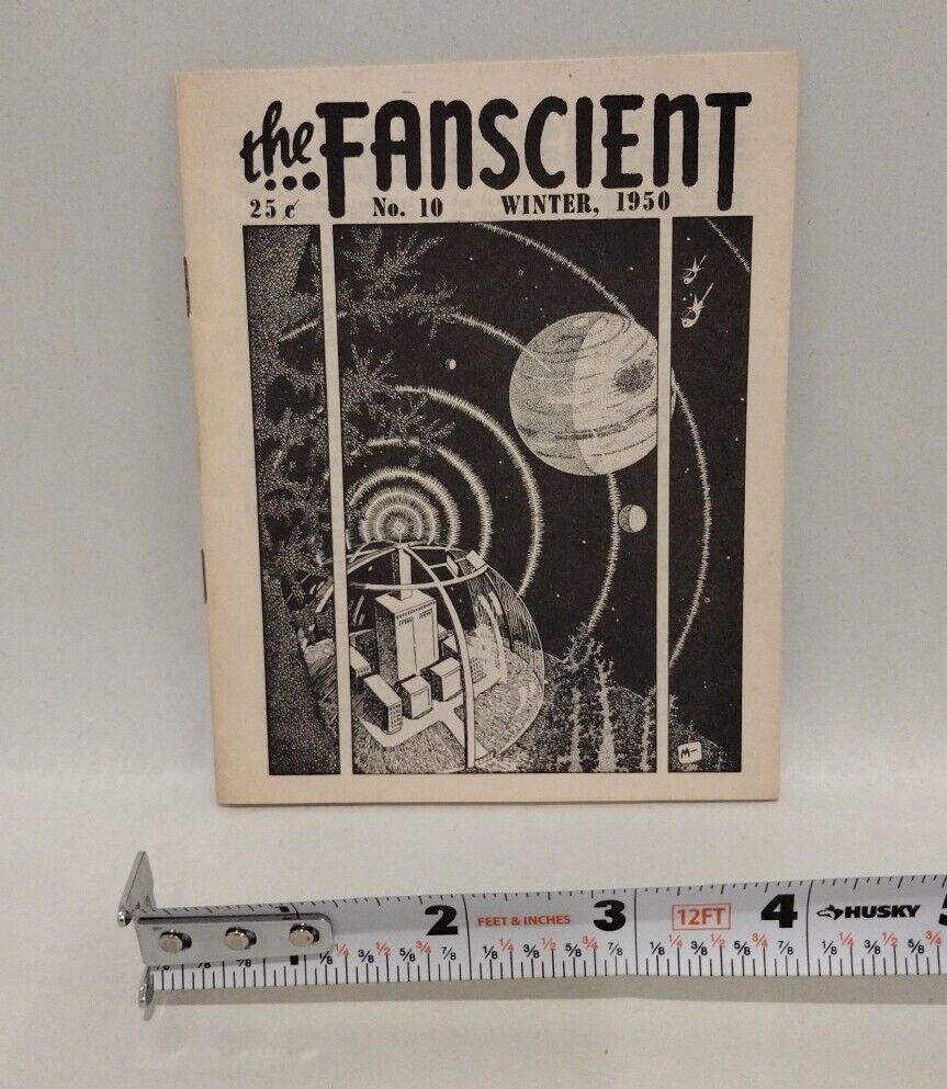 Fanscient #10 (1950) Mini Fanzine Lin Carter D Bruce Barry John Grossman Art