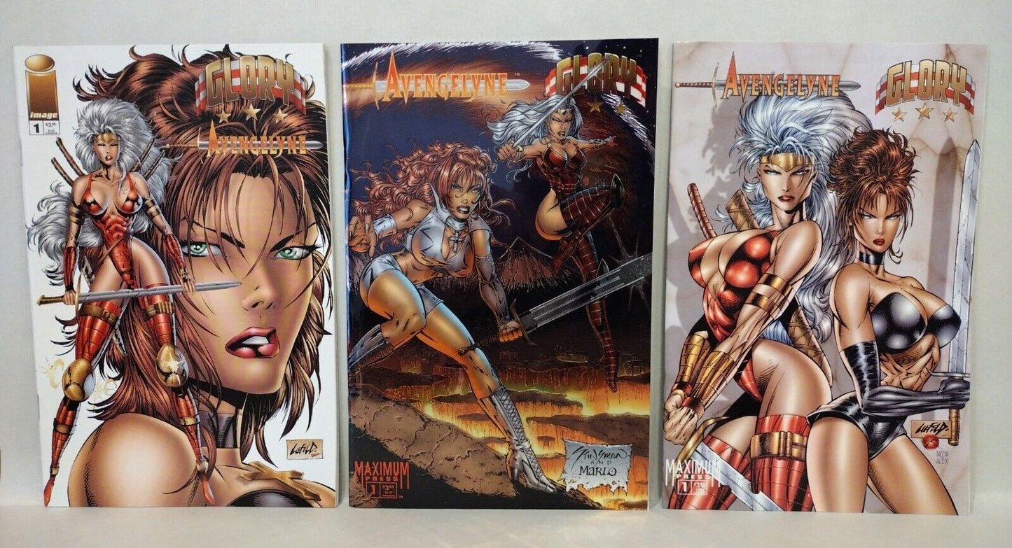 Glory Avengelyne Glory (19945) #1 Maximum Image Crossover Comic Set Liefeld NM