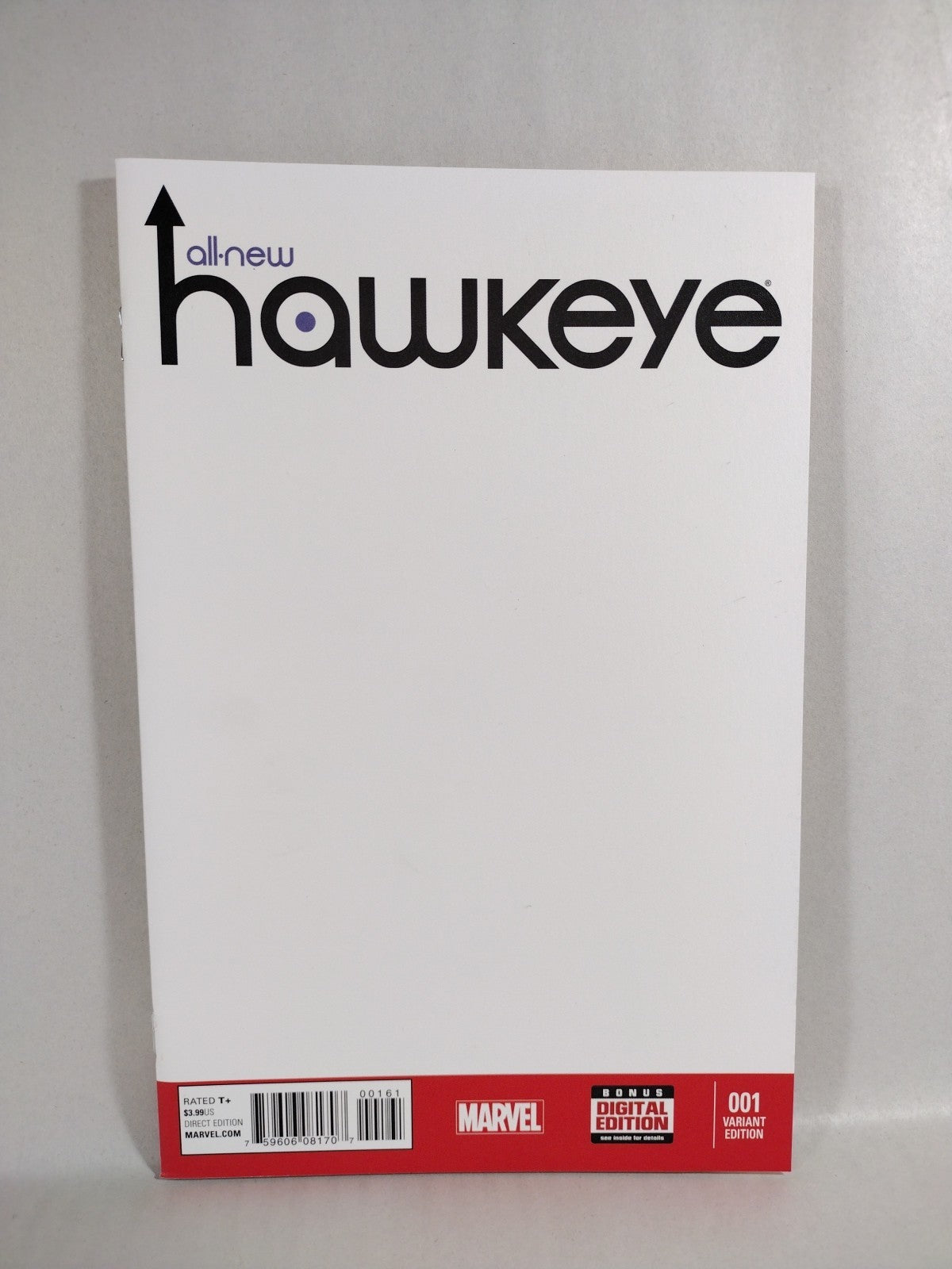 All New Hawkeye 1 (2015) Marvel Comic Blank Sketch Variant Cover Kate Bishop NM