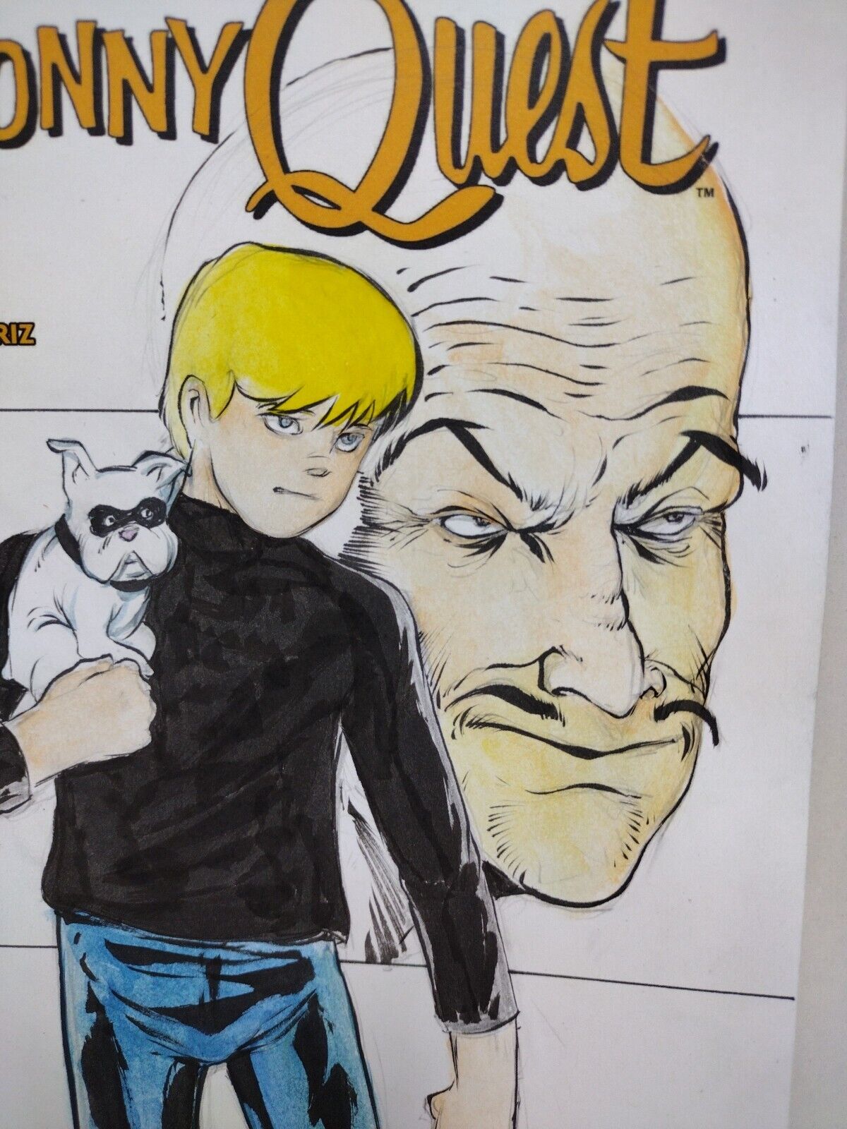 Jonny Quest #1 (2024) Dynamite Comic Sketch Cover Variant W Original DCastr Art