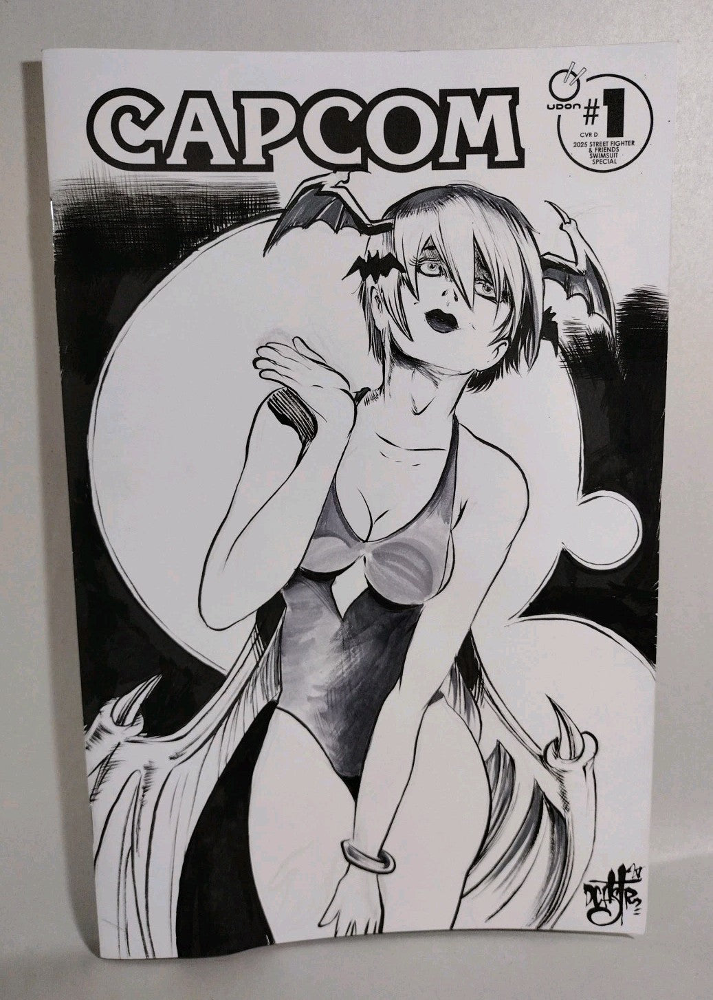 Capcom Street Fighter & Friends Swimsuit Special #1 Sketch Cover W Original Art