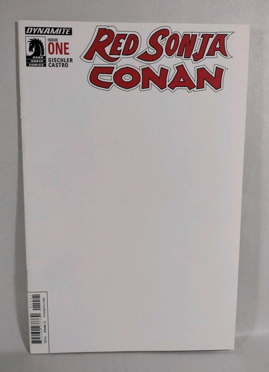 Red Sonja Conan #1 (2015) Dynamite Dark Horse Blank Sketch Variant Cover Comic