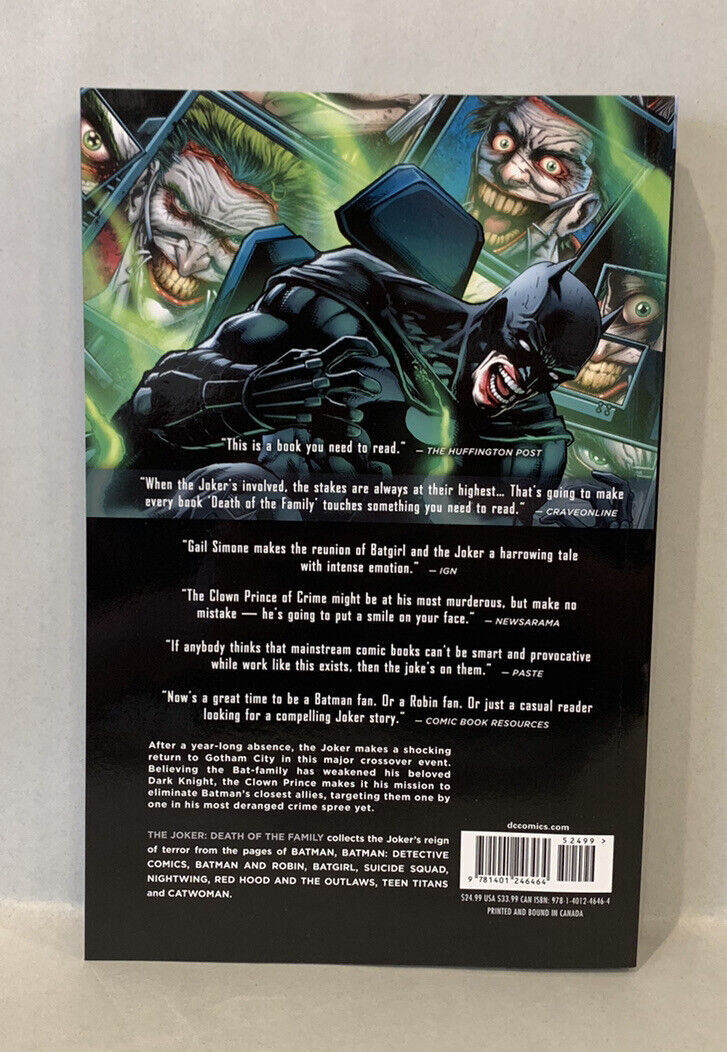 The Joker: Death of the Family Paperback by Scott Snyder (DC Comics, 2014) New