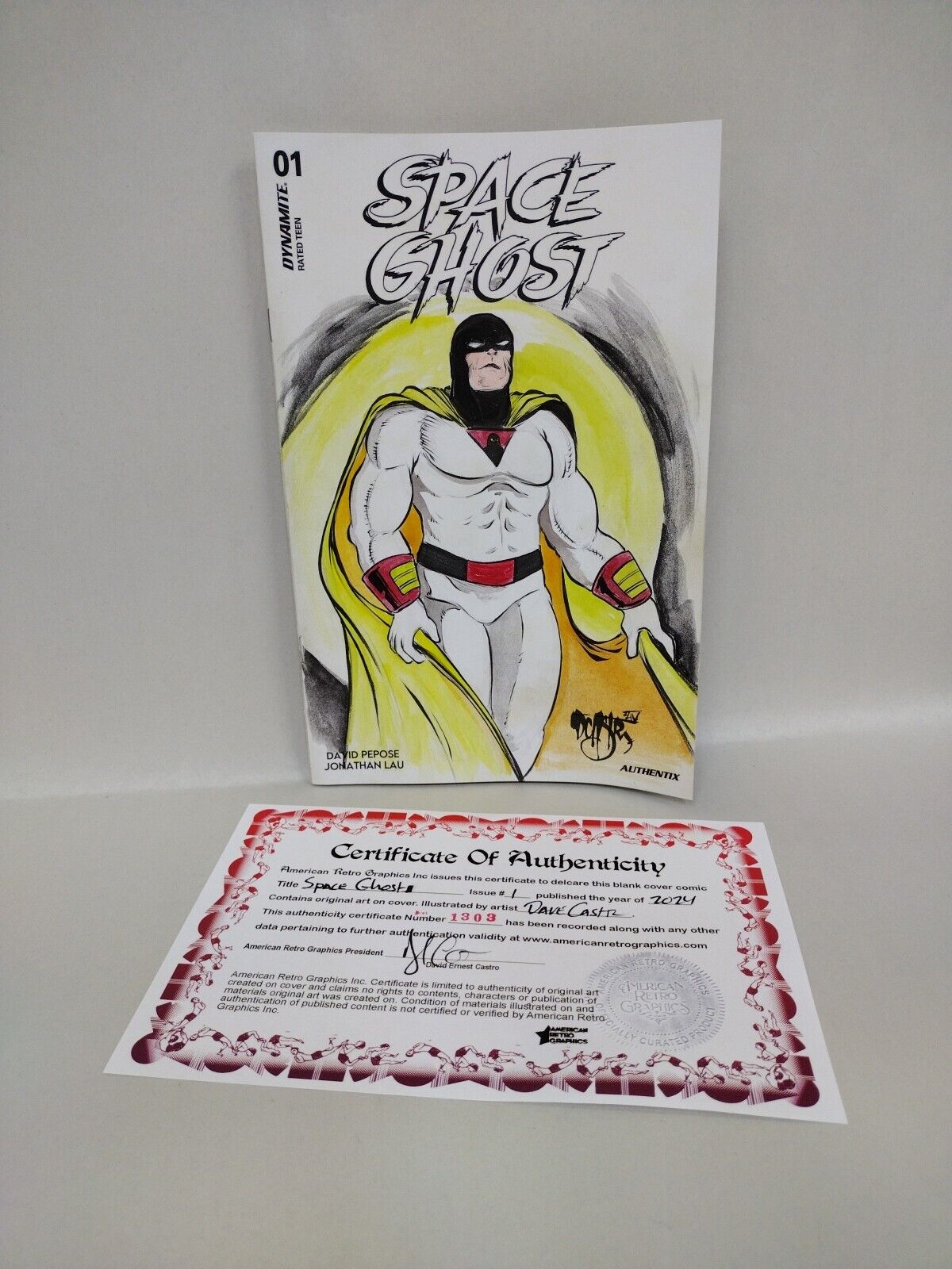 Space Ghost #1 (2024) Dynamite Comic Sketch Var Cover W Original Dave Castr Art