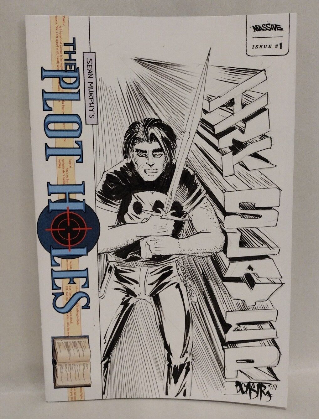 Plot Holes 1 (2023) Whatnot Massive Sketch Variant Cover Comic W Original Art