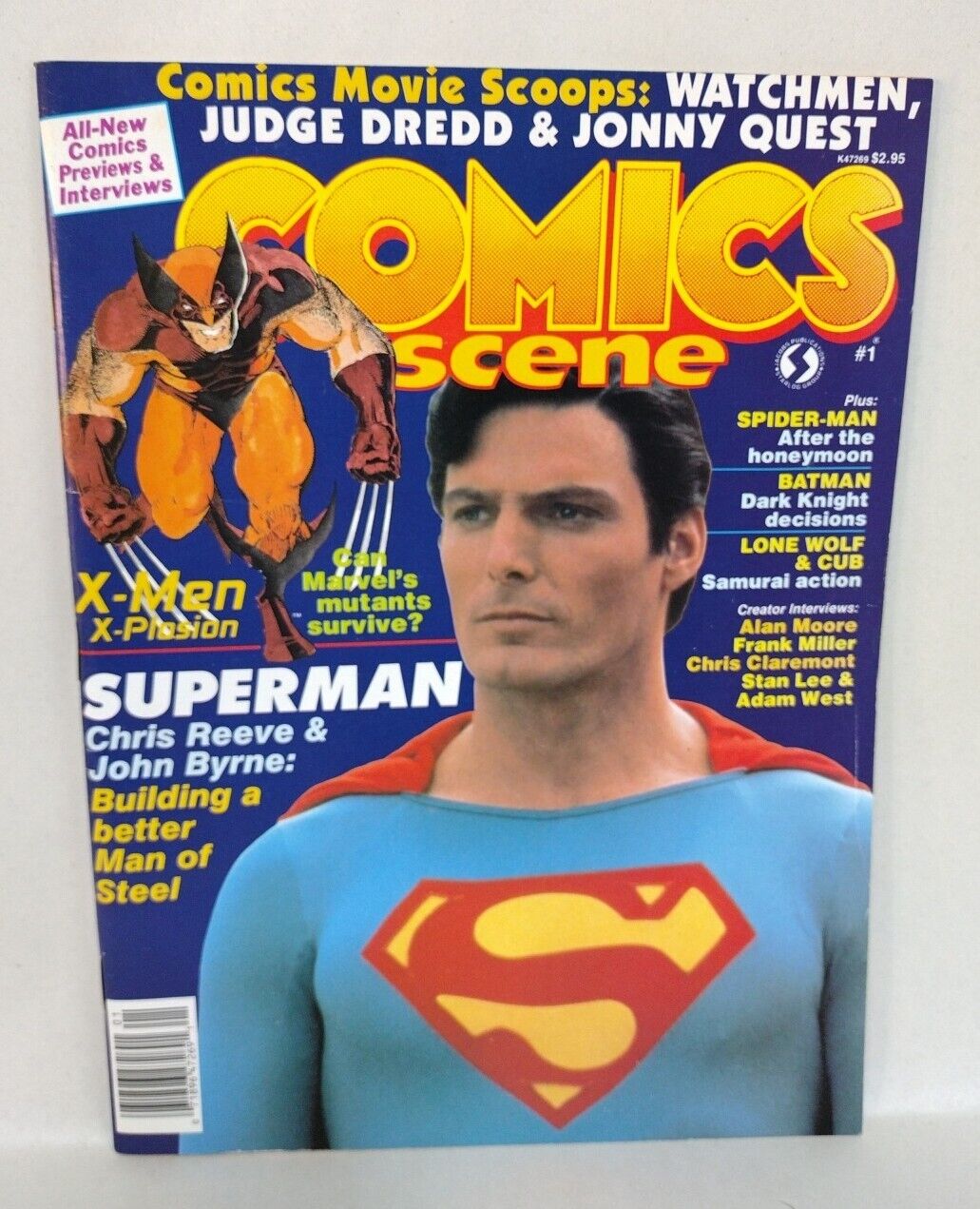 Comics Scene Special #1 (1987) Starlog Magazine Christopher Reeves Cover VG