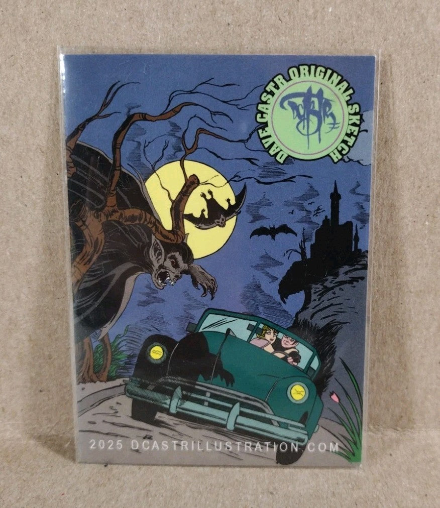 Dave Castr Crusin (2025) OAC Sketch Card W Original Marvel Ghost Rider Art ACEO