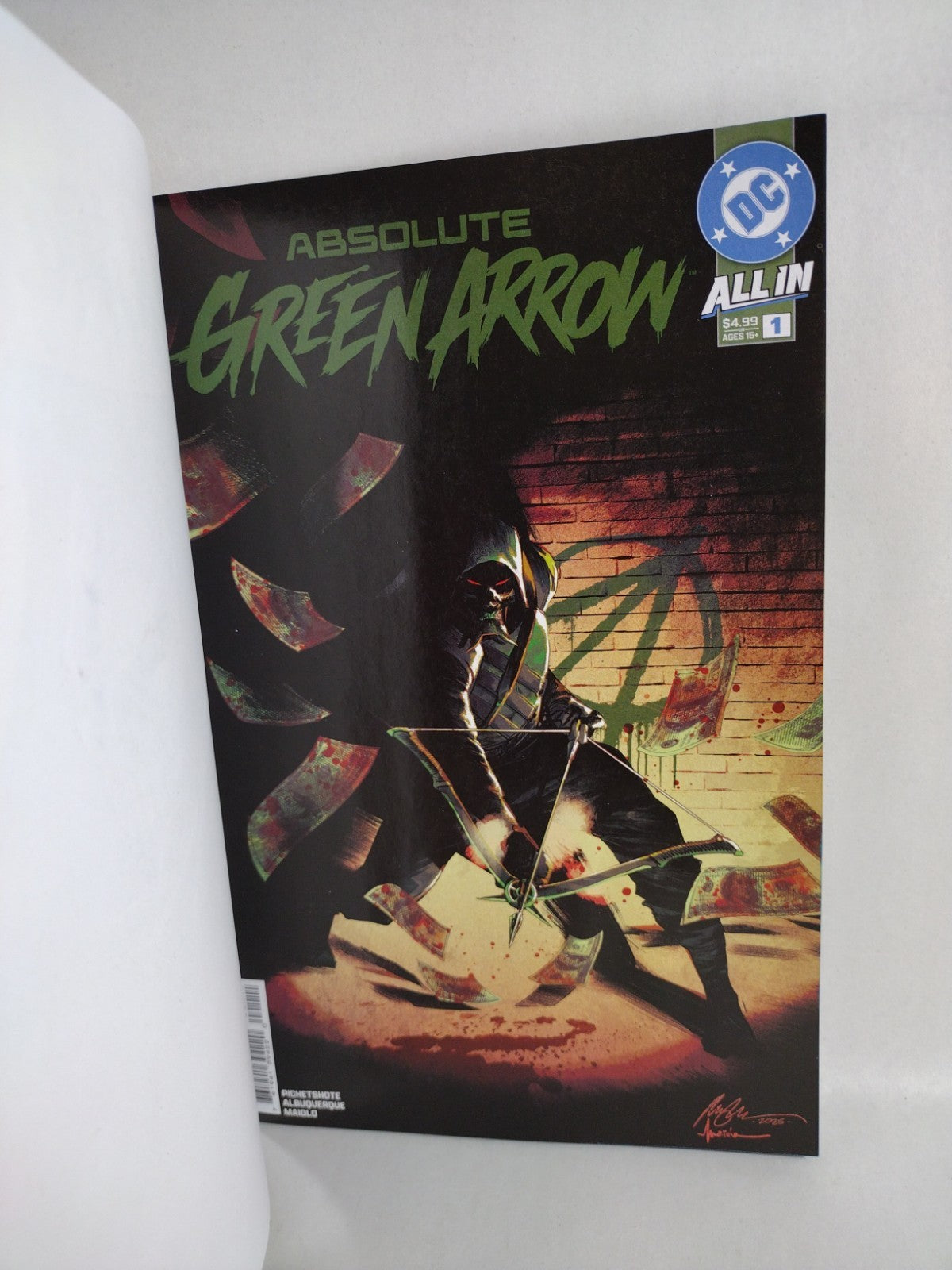 Absolute Green Arrow #1 (2026) DC Comic Sketch Cover Variant W Original DCastr