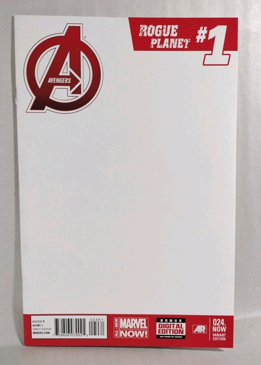 Avengers #24 (2014) Marvel Blank Sketch Cover Variant Comic New NM