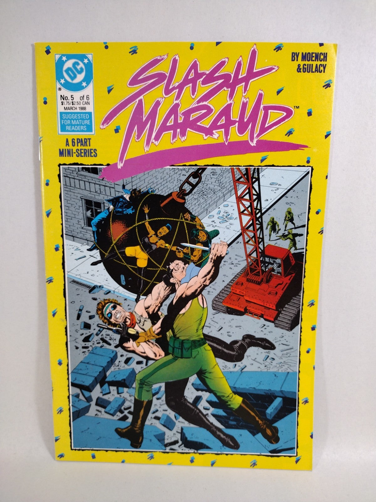 Slash Maraud (1987) Complete Comic Series #1-6 W Promo Poster Moench Gulacy