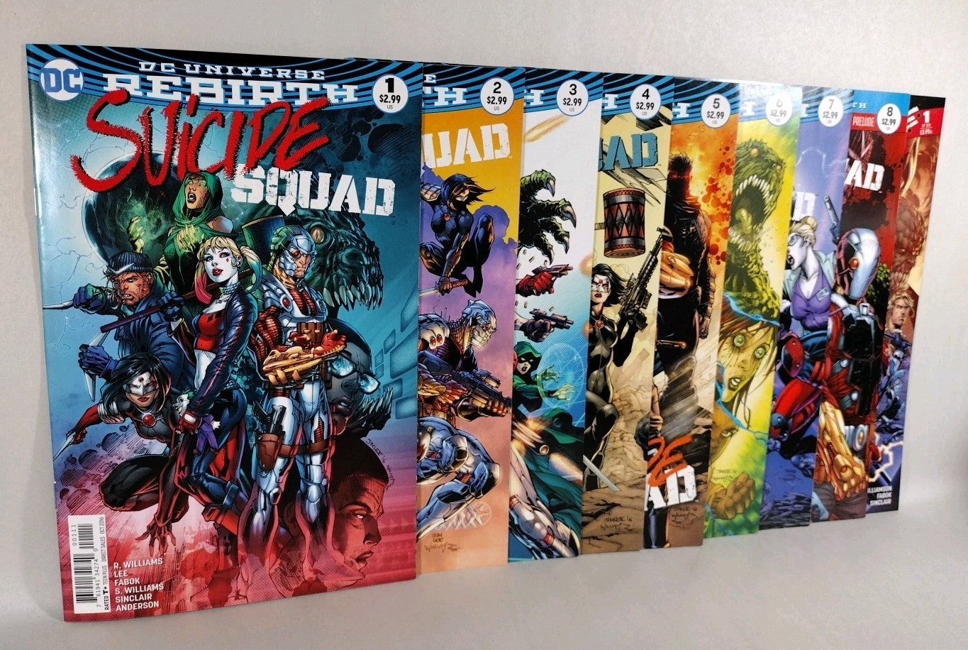 Suicide Squad (2016) DC Comic Set #1 2 3 4 5 6 7 8 + Vs Justice League #1