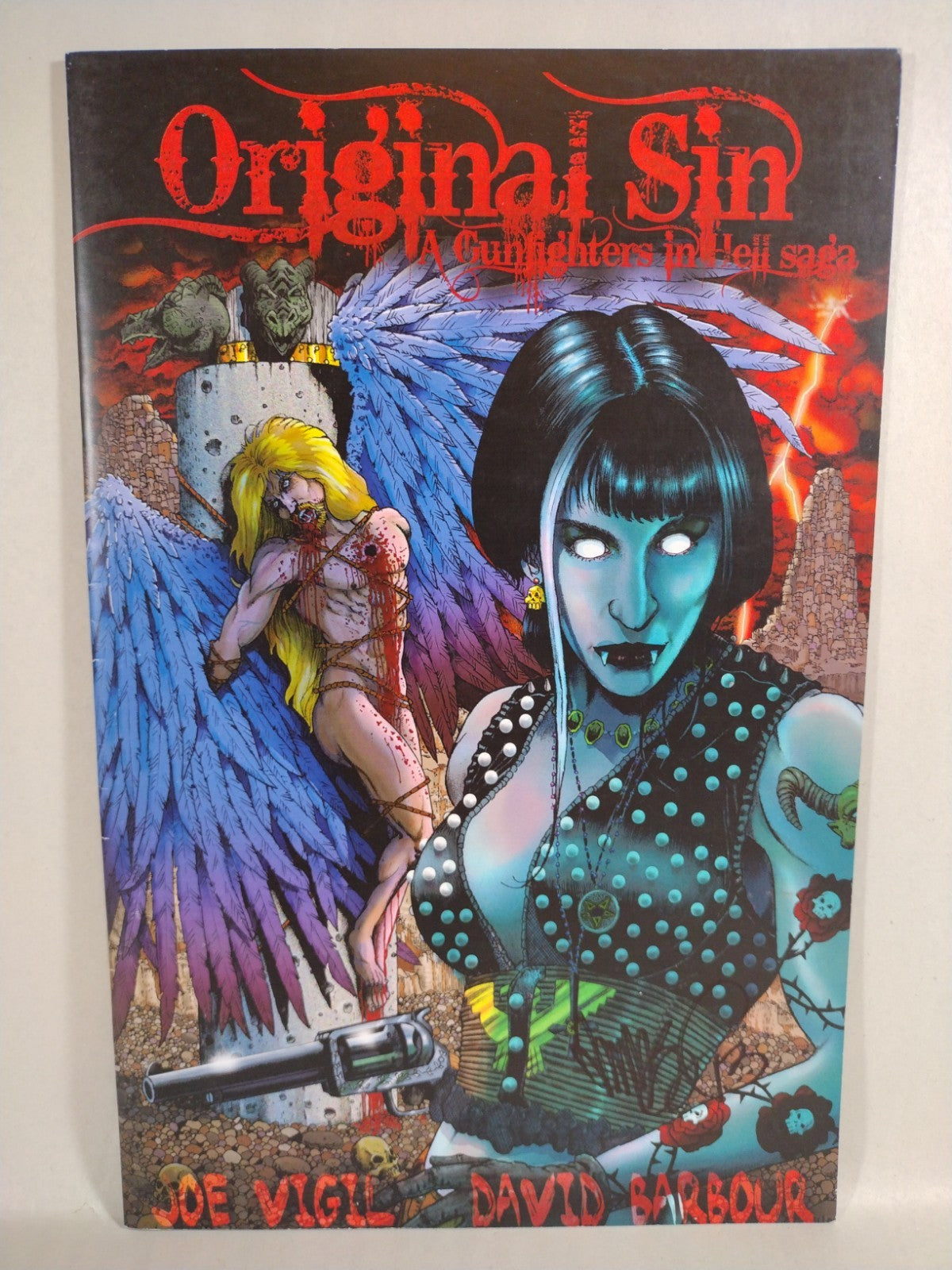 Original Sin (2012) Complete Wild Angels Comic Set #1 2 3 Signed Joe Tim Vigil