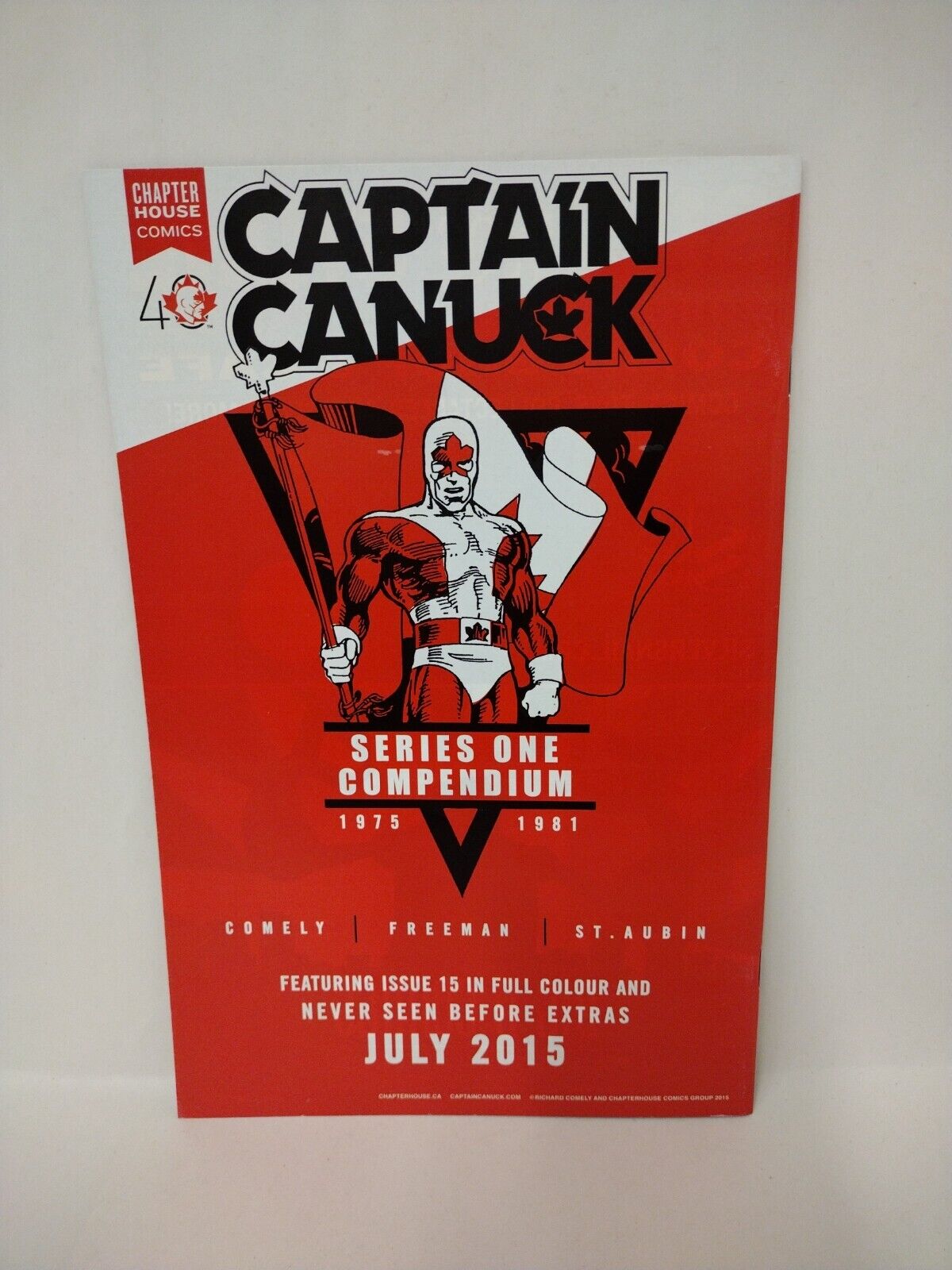 Captain Canuck #1 (2015) Chapter House Blank Cover Variant W Original DCastr Art