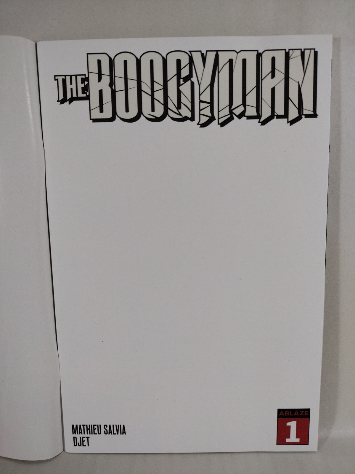 Boogyman #1 (2022) Ablaze Comic Blank Sketch Variant Glow In The Dark Cover NM