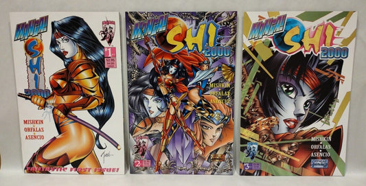 MANGA SHI 2000 #1 2 3 (1997) Complete Mini-Series Crusade Comic Lot Set NM