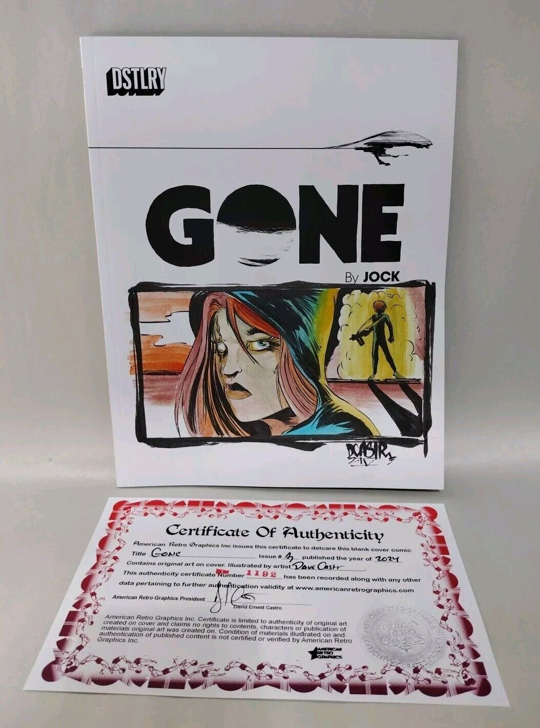 Gone 3 Dstlry 2024 Comic Magazine Sketch Cover Variant W Original Dave Castr Art