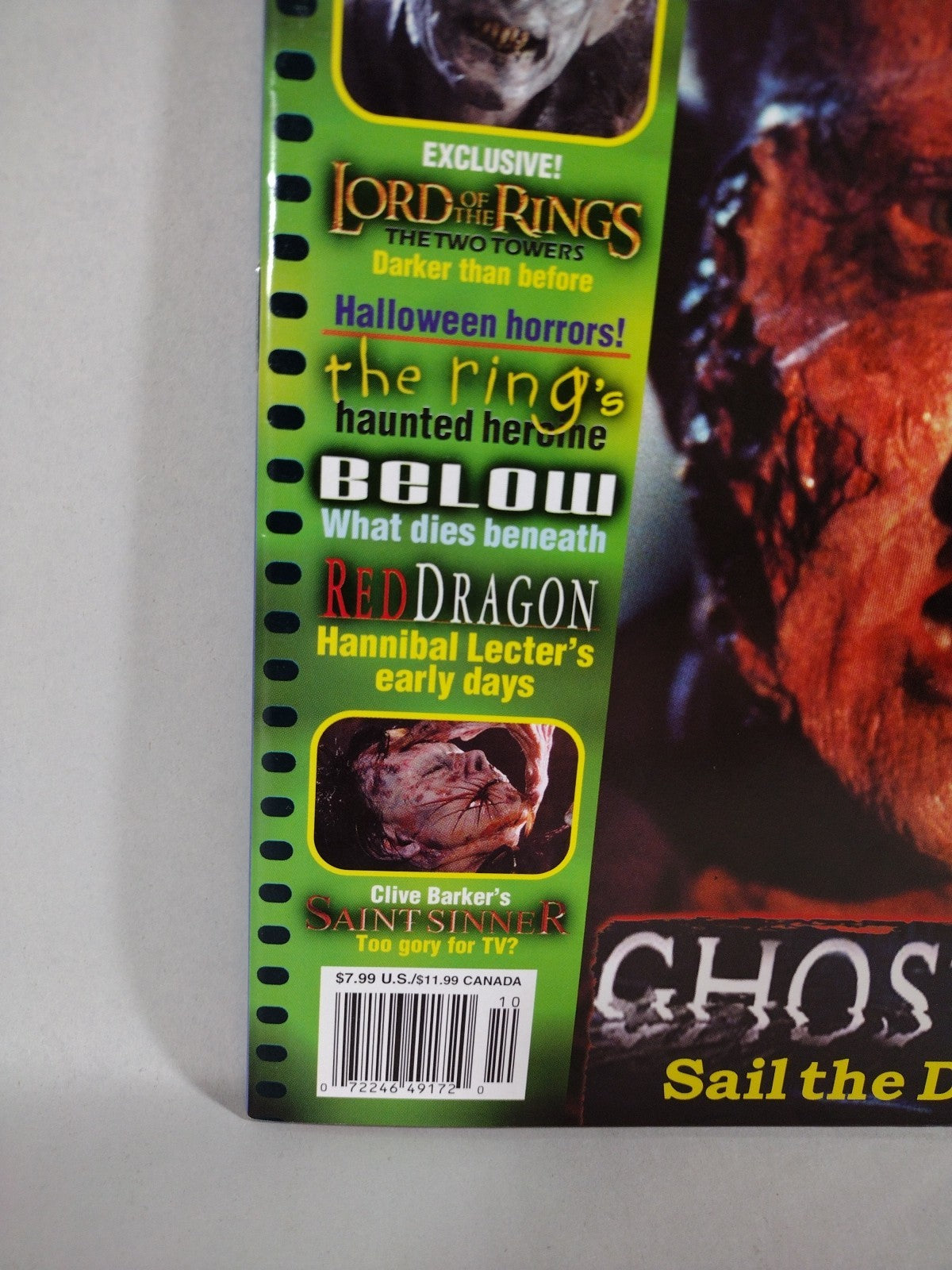 FANGORIA Magazine #217 (2002) Lord Of The Rings Red Dragon Saint Sinners Ring NM