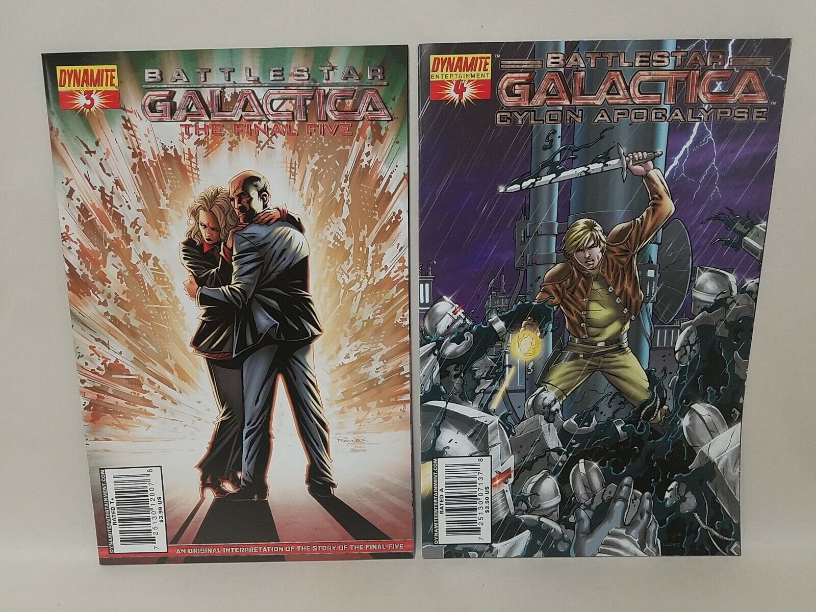 Battlestar Galactica 2007 Dynamite 6 Comic Lot Zerek Cylon Apocalypse Final Five