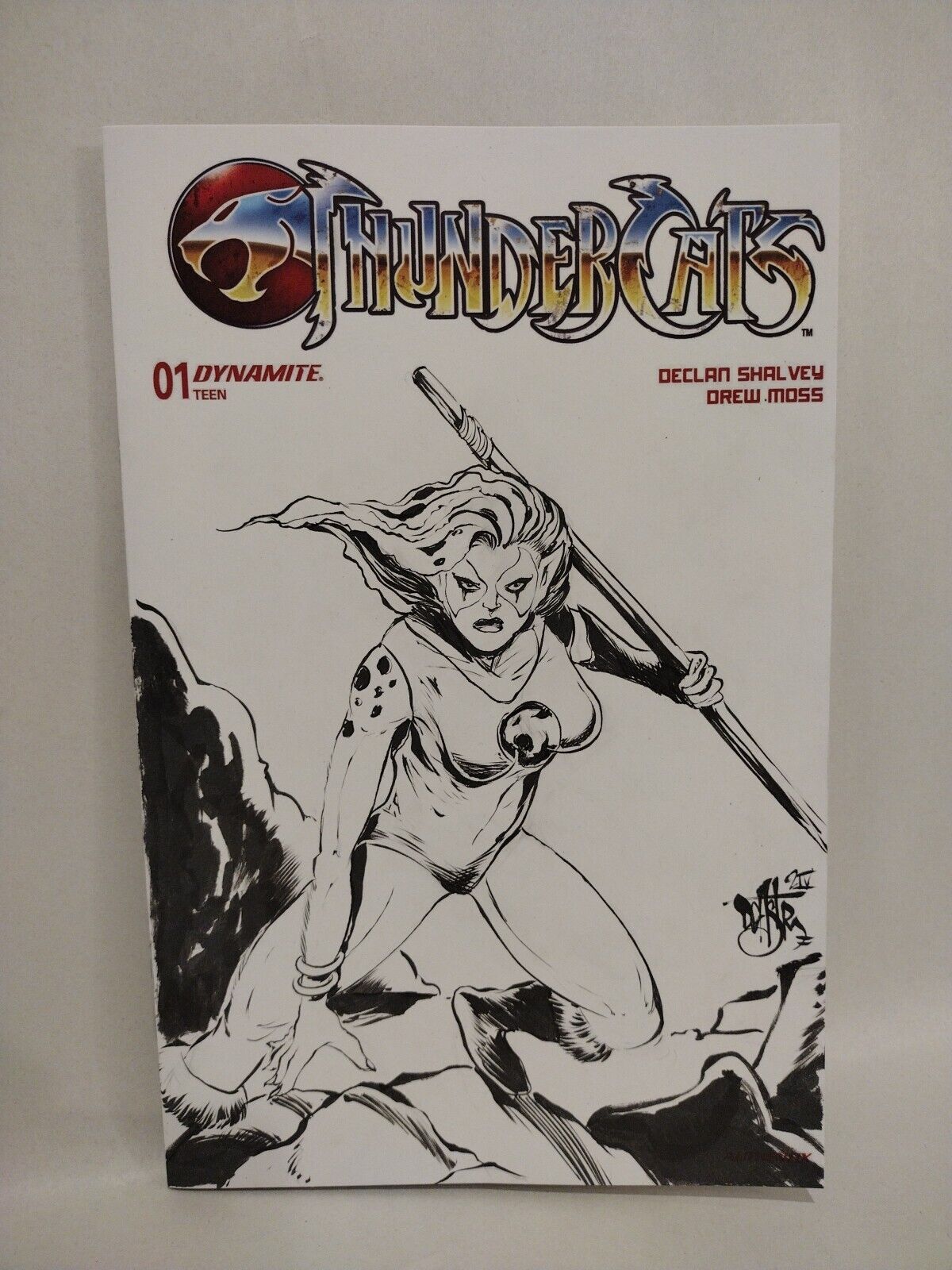 Thundercats #1 (2024) Dynamite Sketch Cover Comic W Original DCastr Cheetara Art