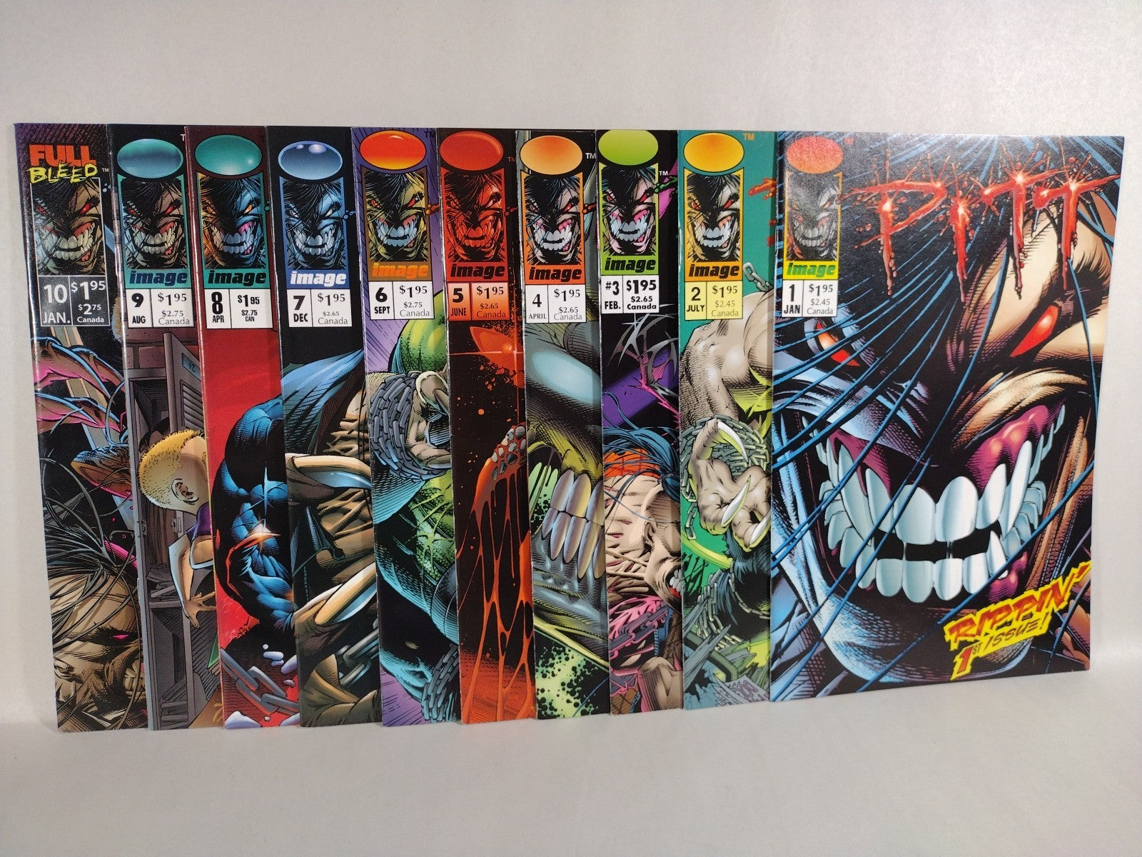 Pitt (1993) Image Comic Lot Set 1 2 3 4 5 6 7 8 9 10 Dale Keown Full Bleed VF-NM