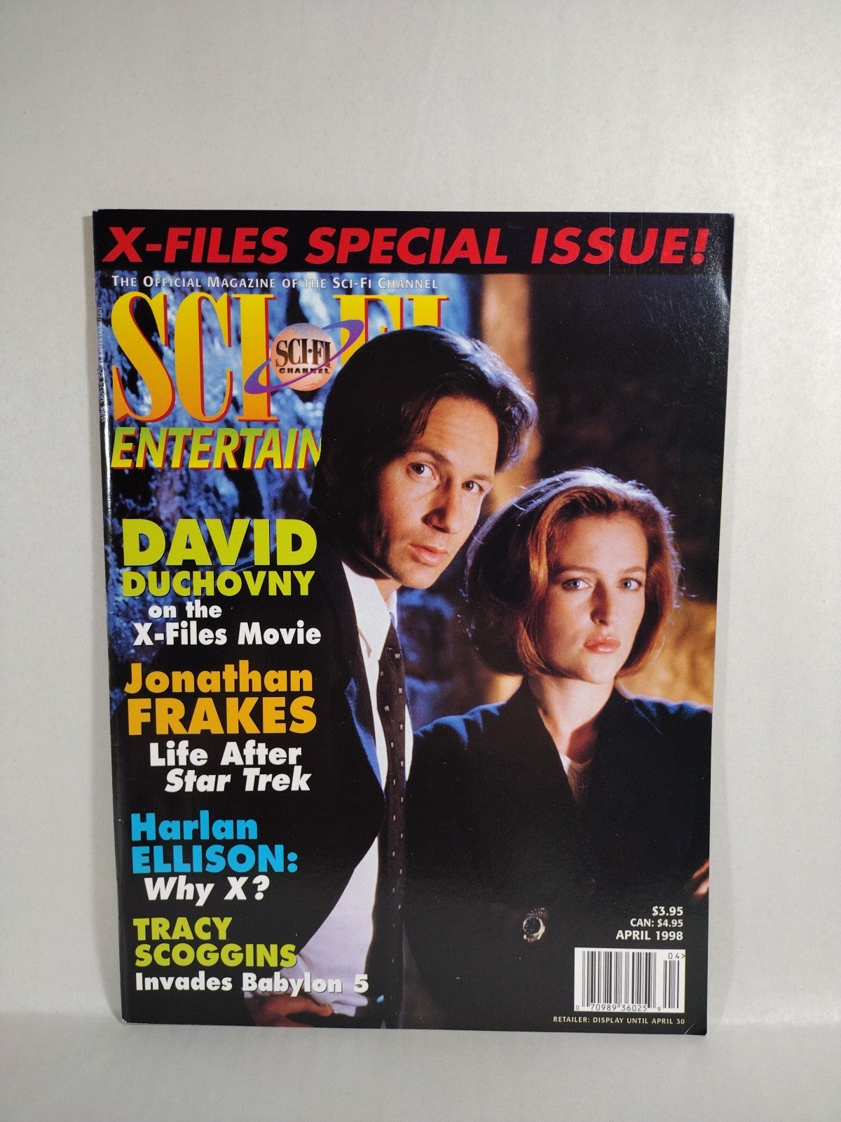 Sci-Fi Entertainment Channel Magazine Lot Of 2 April 1997 1998 X-Files Special