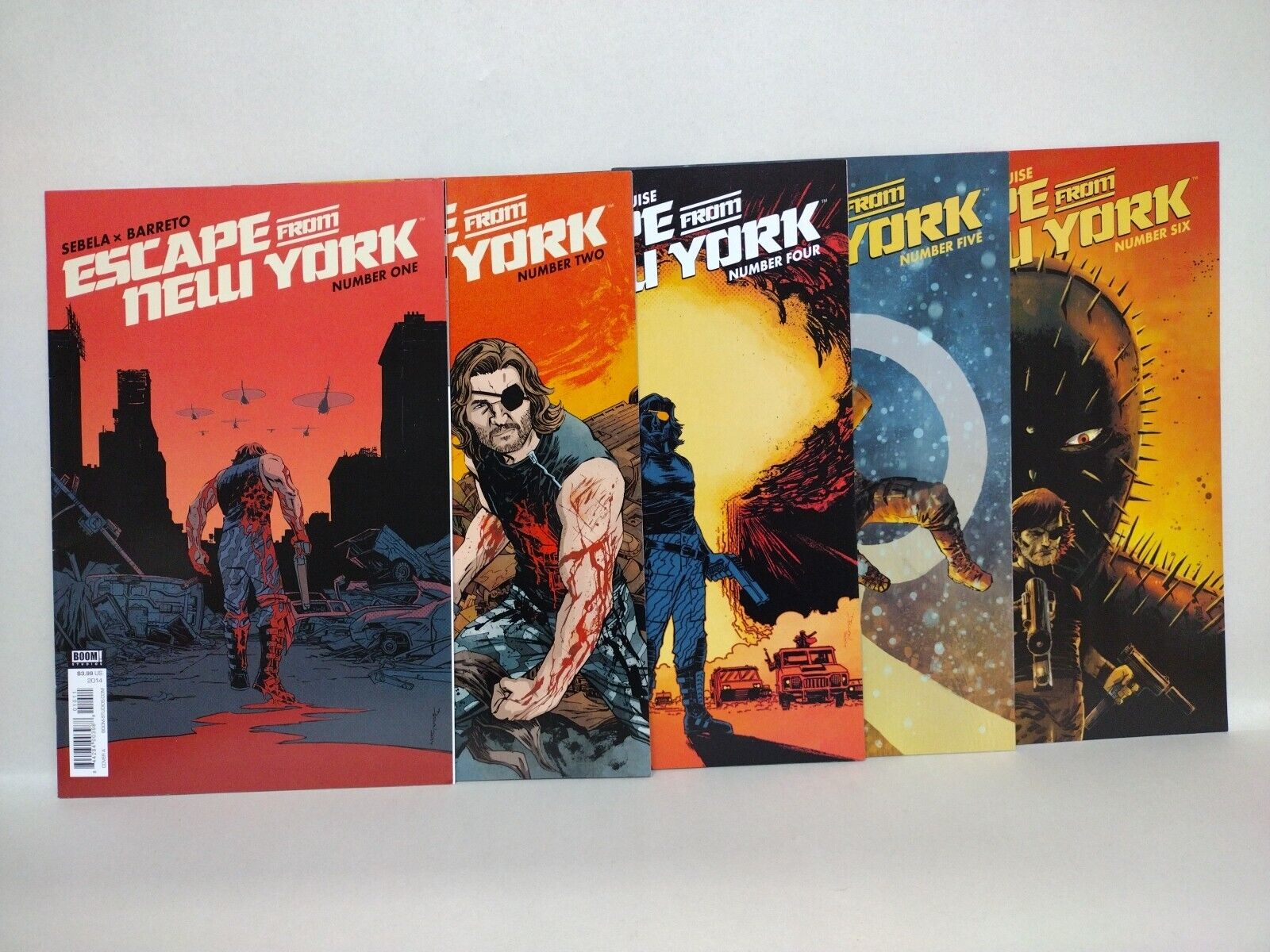 Escape from New York (2014) BOOM Comic Lot Set #1 2 4 5 6 Sebela Barreto NM