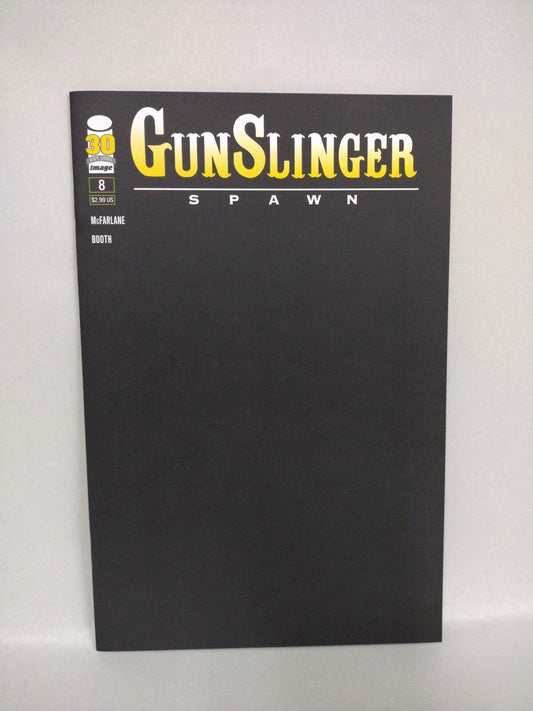Gunslinger Spawn 8 (2022) Image Comic Black Blank Cover B Variant Todd McFarlane