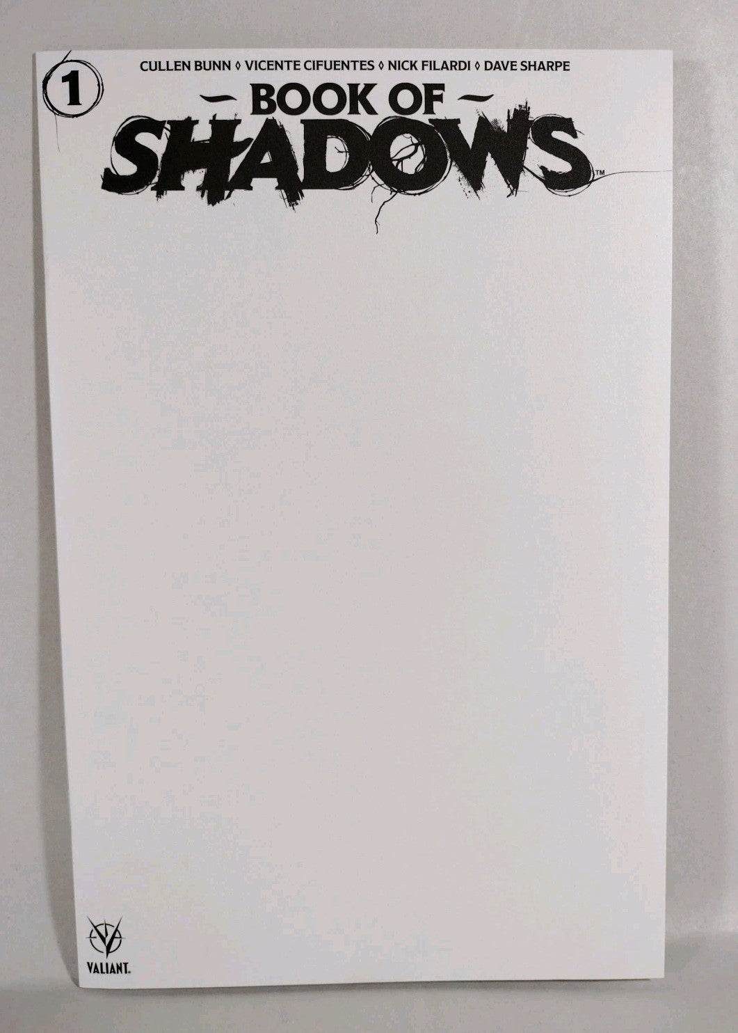 Book Of Shadows #1 (2022) Valiant Blank Sketch Cover Comic Cullen Bunn NM