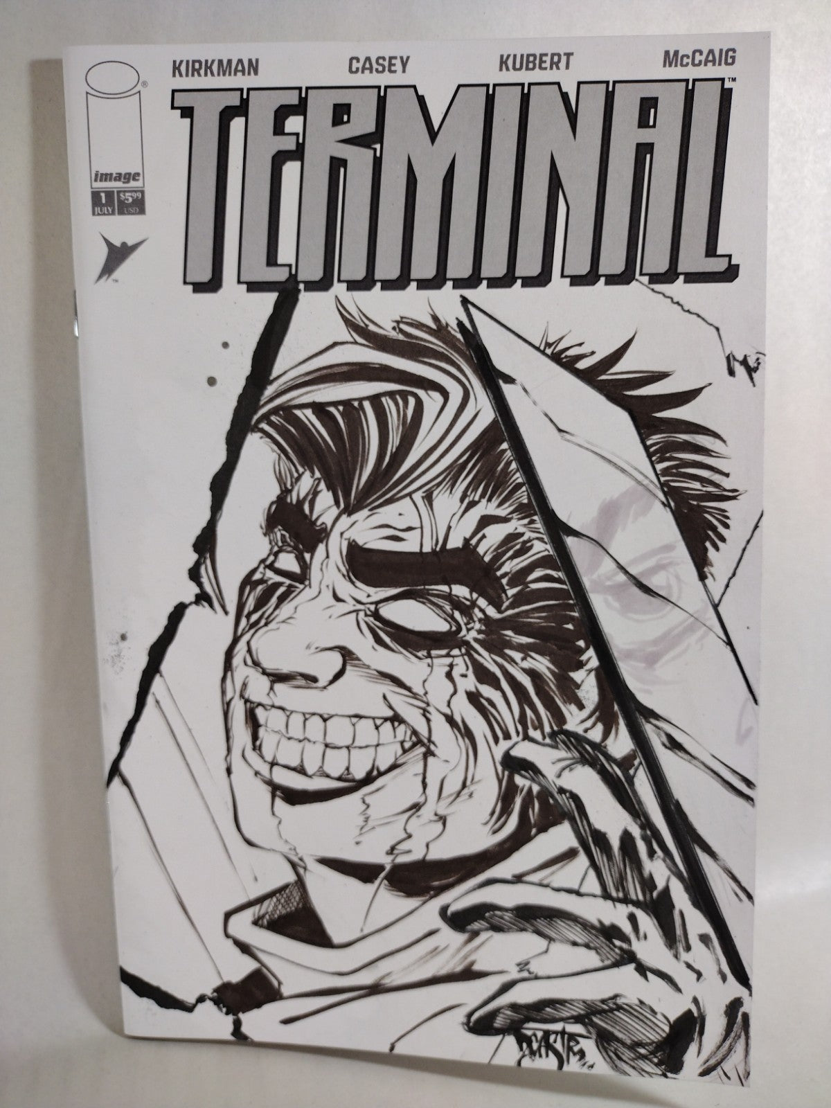Terminal #1 (2026) Skybound Image Comic Sketch Cover W Original Dave Castr Art