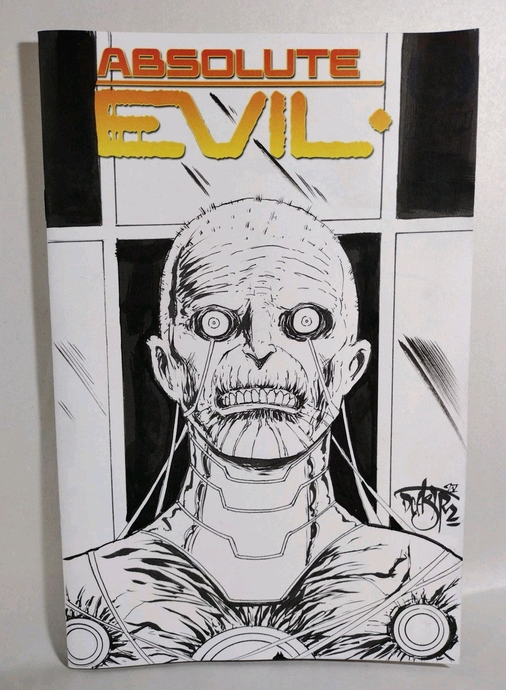 Absolute Evil 1 (2025) DC Comic Sketch Cvr Variant W Original DCastr Brainac Art